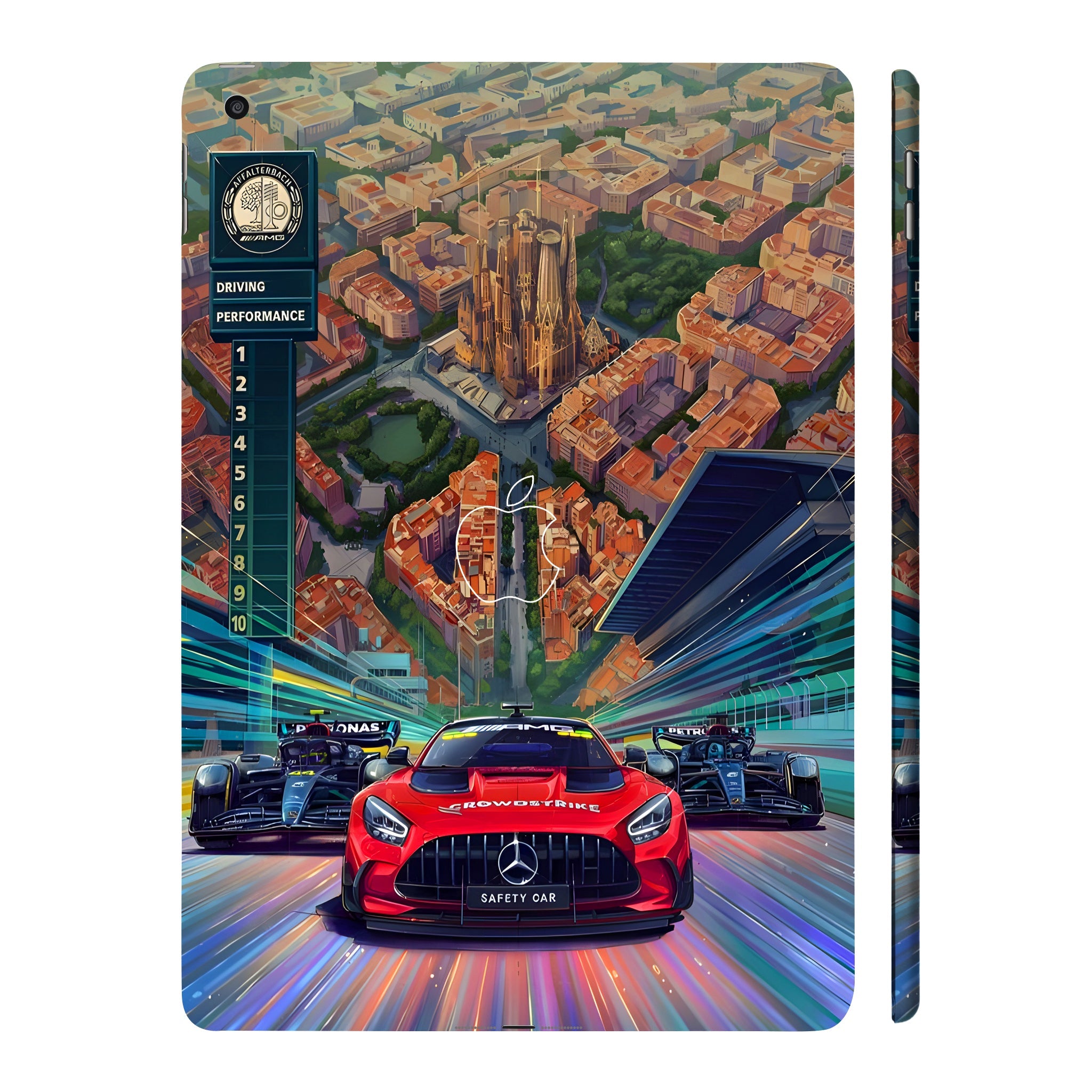 Apple iPad 9th Gen 2021 2023 Spanish Grand Prix Cars & Bikes Tablet Skins