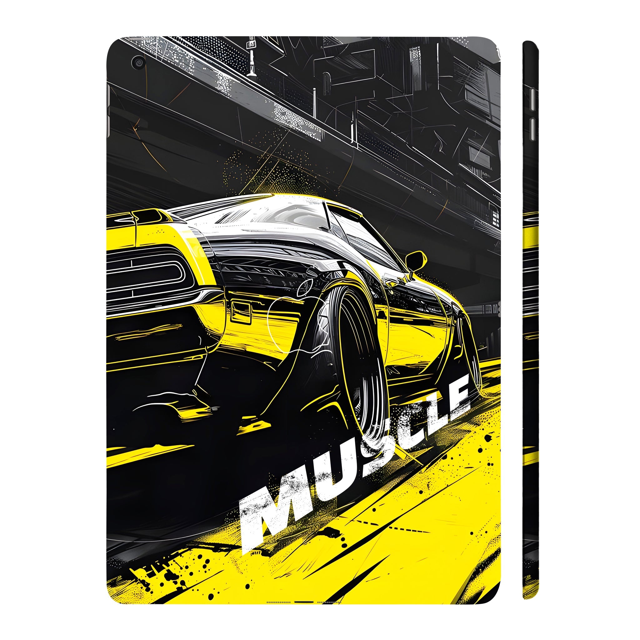 Apple iPad 9th Gen 2021 Black Muscle Cars & Bikes Tablet Skins