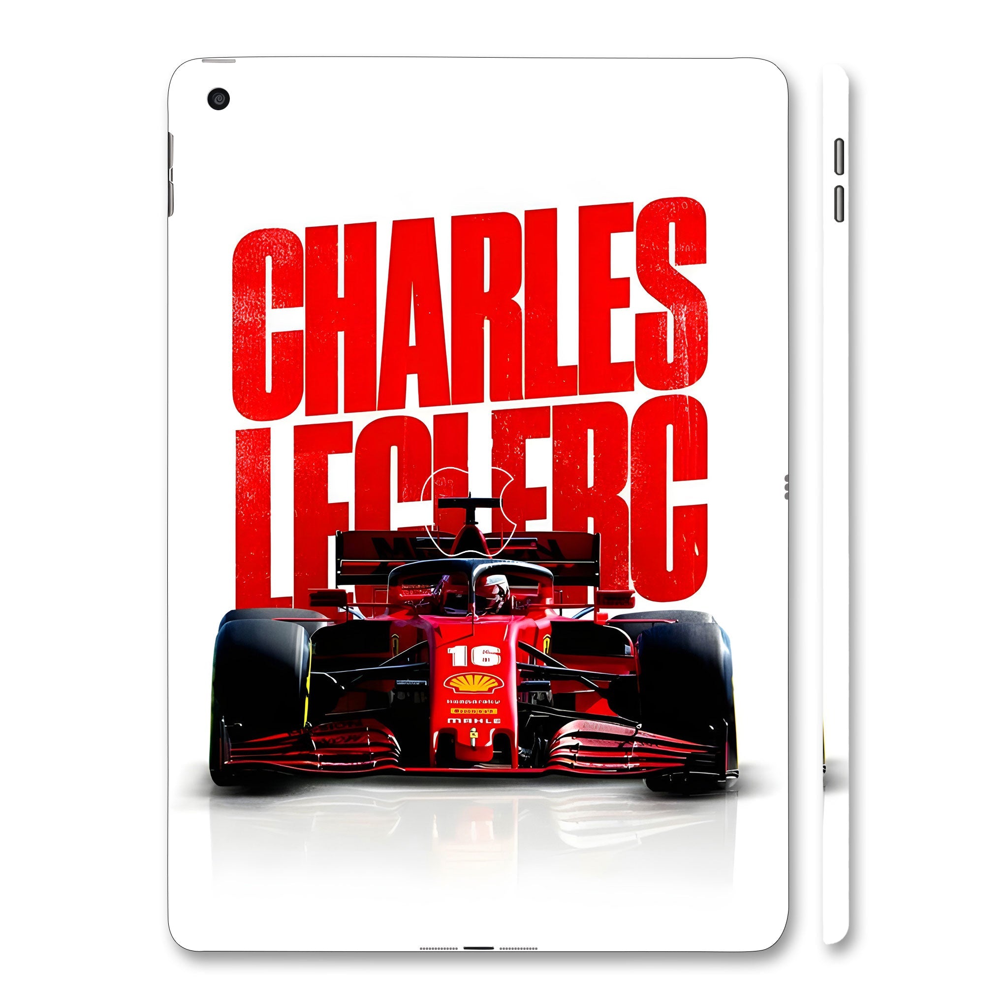Apple iPad 9th Gen 2021 Charles Leclerc Ferrari Cars & Bikes Tablet Skins