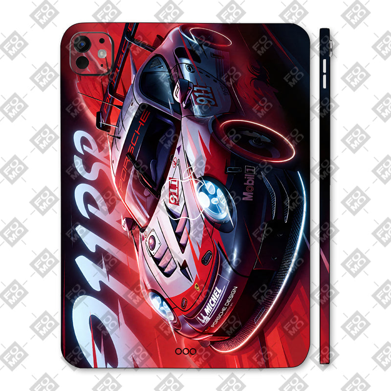 Apple iPad Pro 13 M5 2025 Porsche 911 RSR Cars & Bikes 3D Tablet Skin