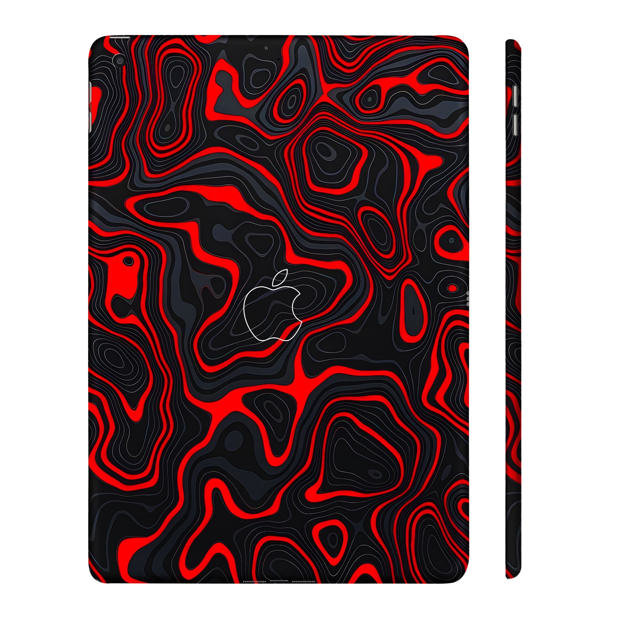 Apple iPad 9th Gen 2021 Crimson Waves Tablet Skins