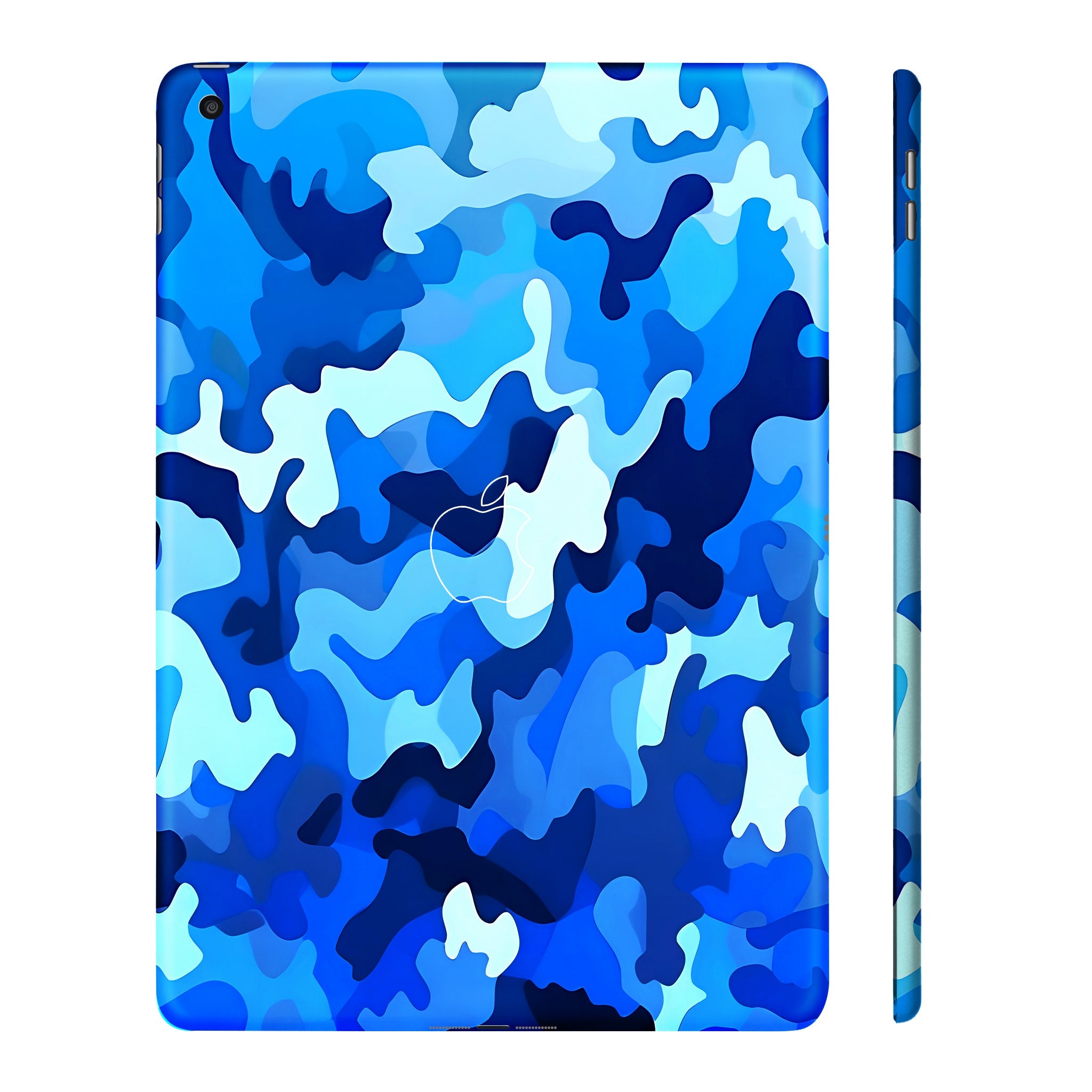 Apple iPad 9th Gen 2021 Arctic Blue Camo Pattern Tablet Skins