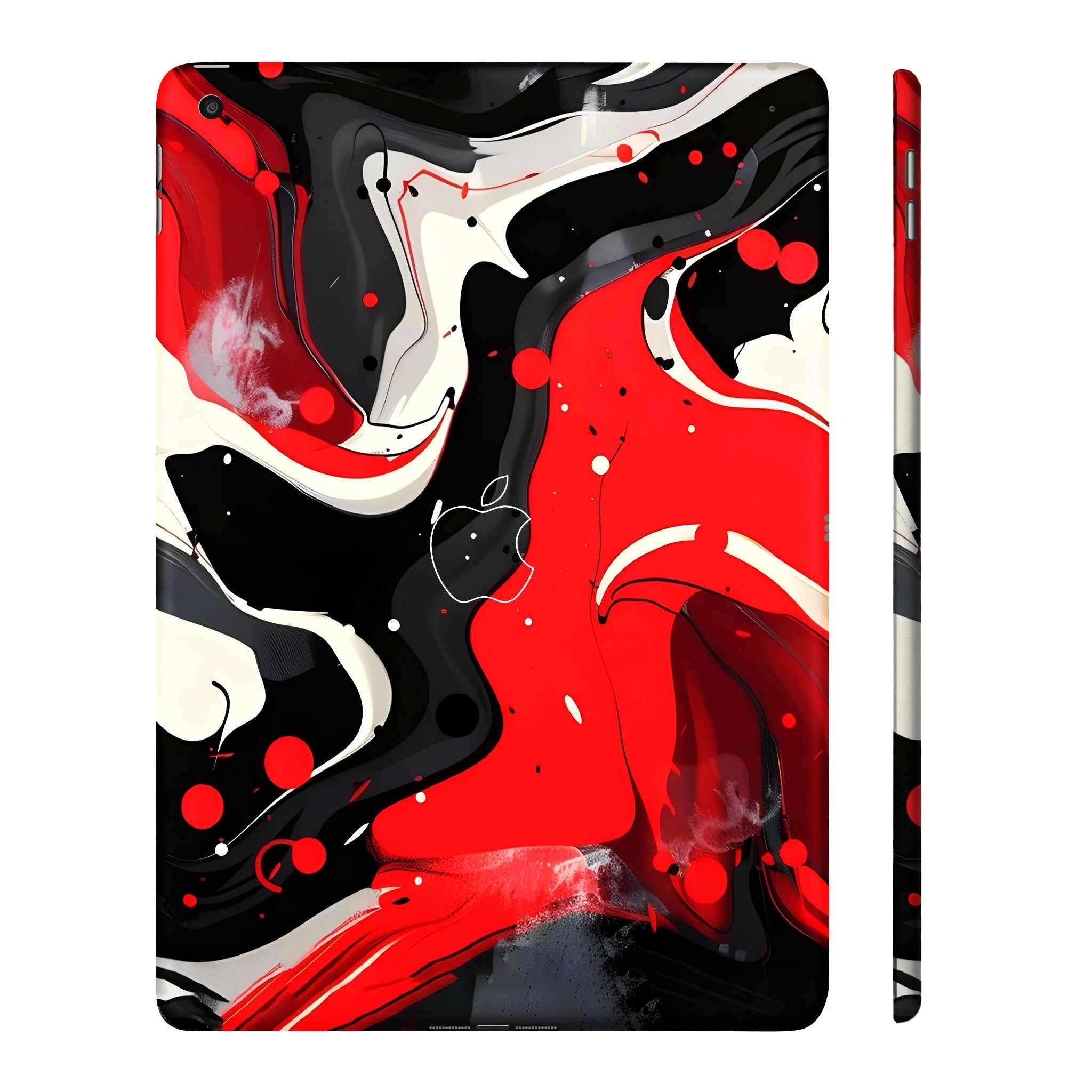 Apple iPad 9th Gen 2021 Scarlet and White Motion Tablet Skins