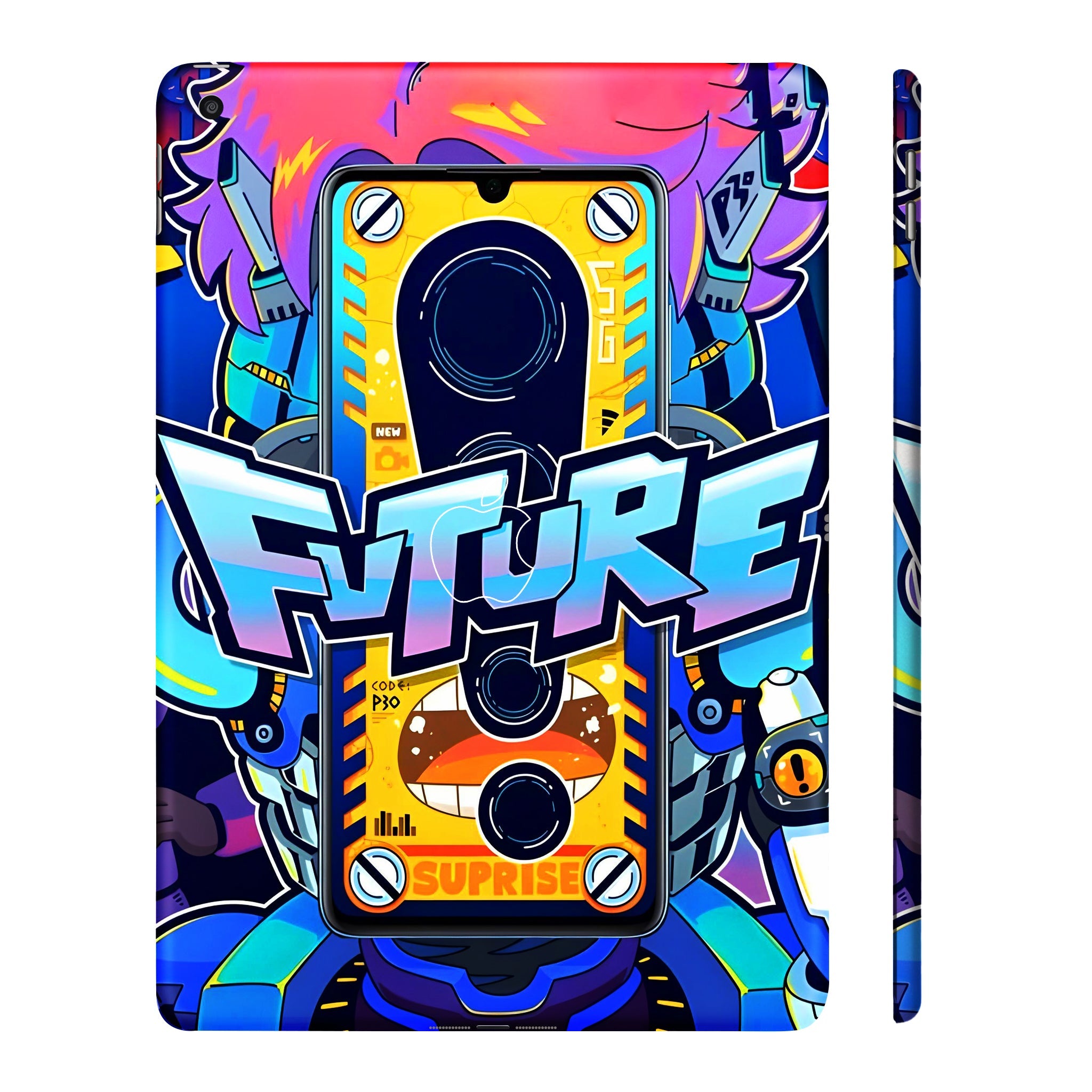 Apple iPad 9th Gen 2021 Futuristic Cyberpunk Tablet Skins