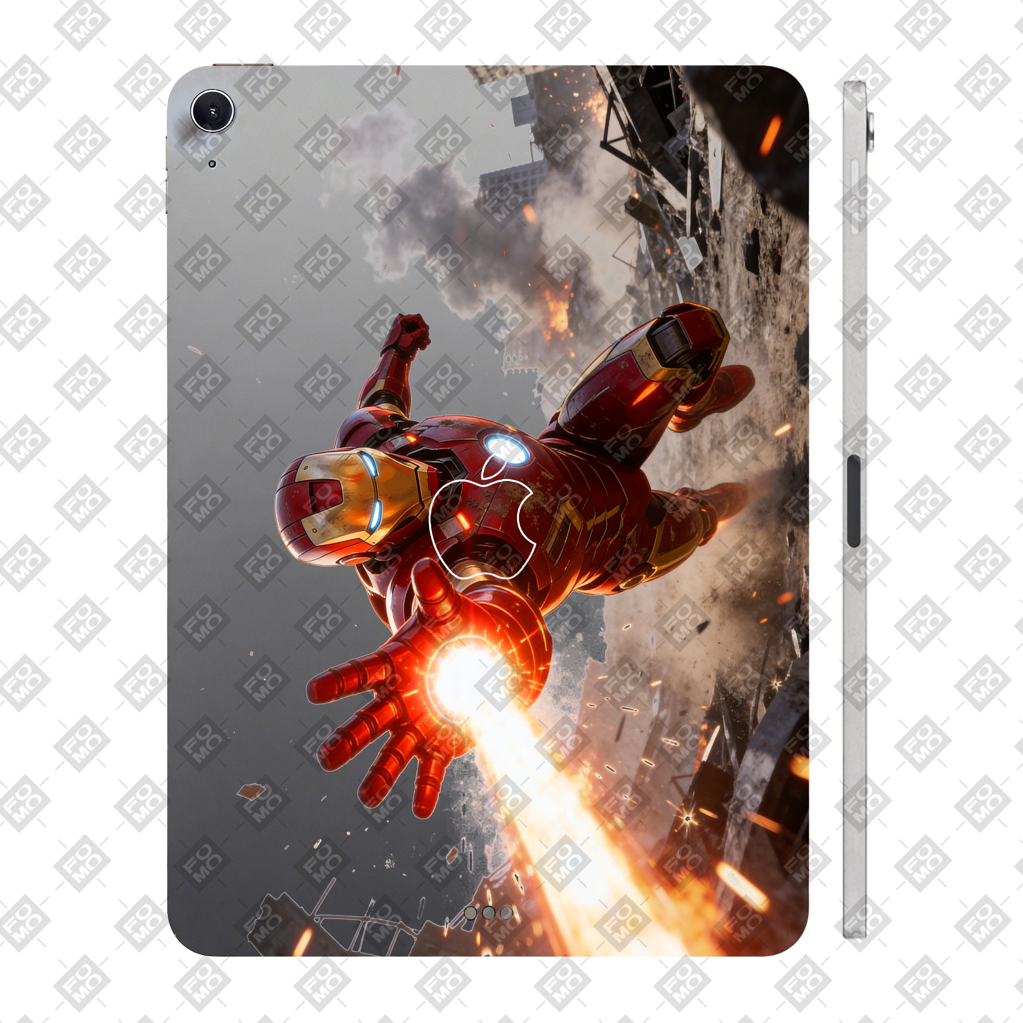 Apple iPad Air 11 M2 2024 Transparent Iron Fist Tablet Skin