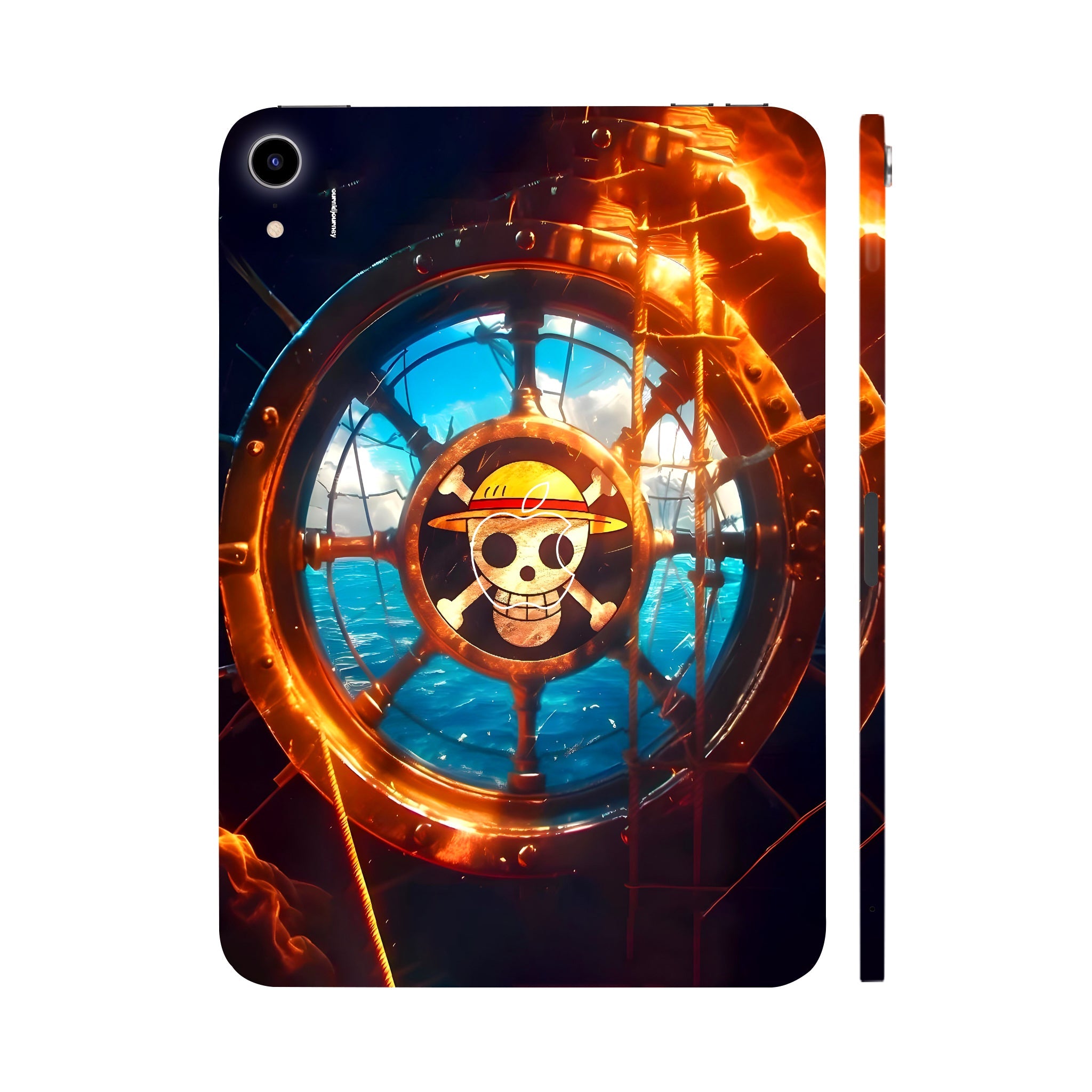 Apple Ipad Air 11 M3 2025 Straw Hat Ship Wheel Anime Tablet Skins