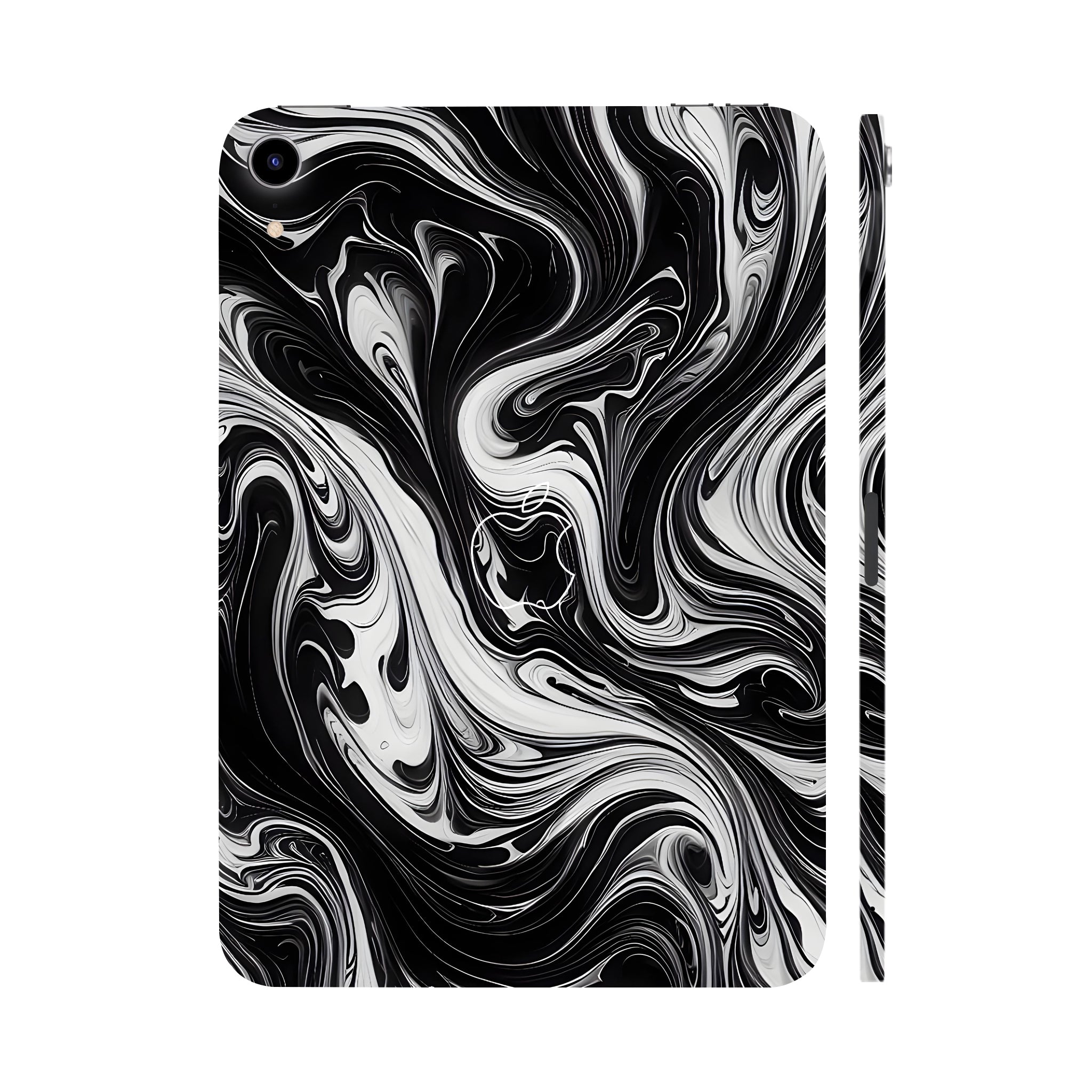 Apple Ipad Air 11 M3 2025 Black and White Marble Tablet Skins