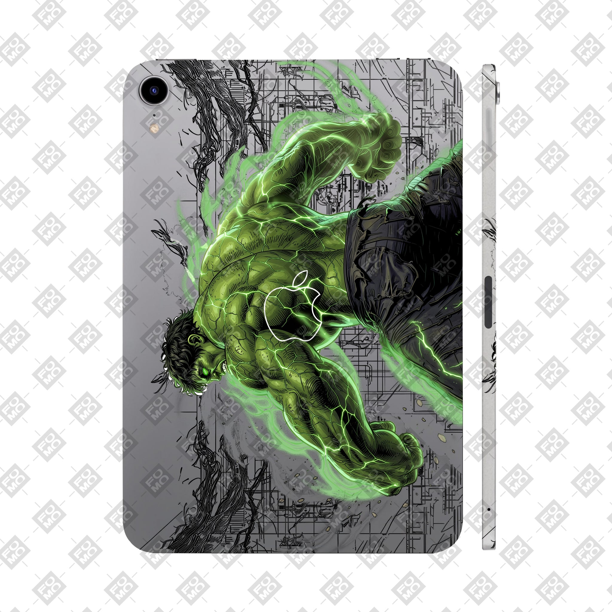Apple Ipad Air 11 M3 2025 Transparent Hulk Smash Tablet Skin