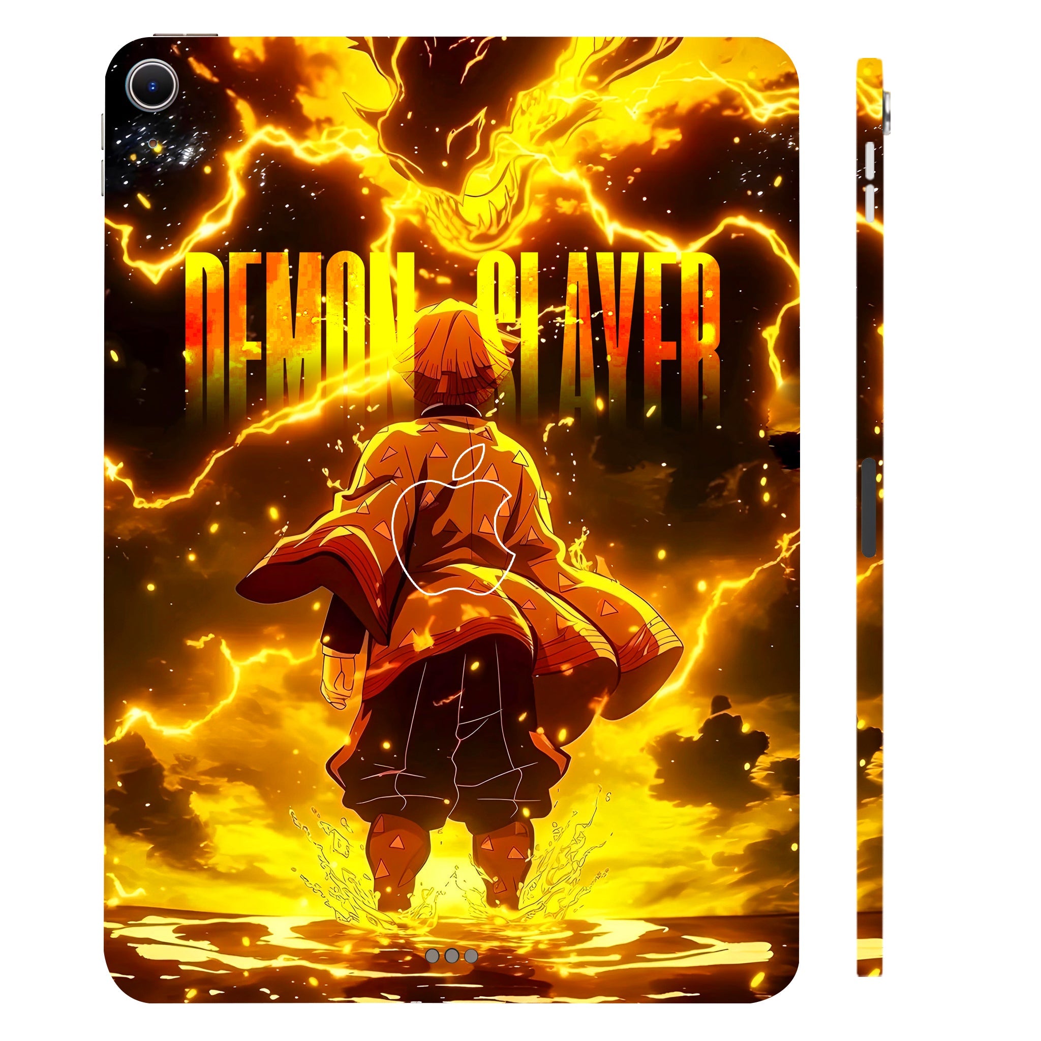 Apple iPad Air 13 M2 2024 Zenitsu Lightning Strike Anime Tablet Skins