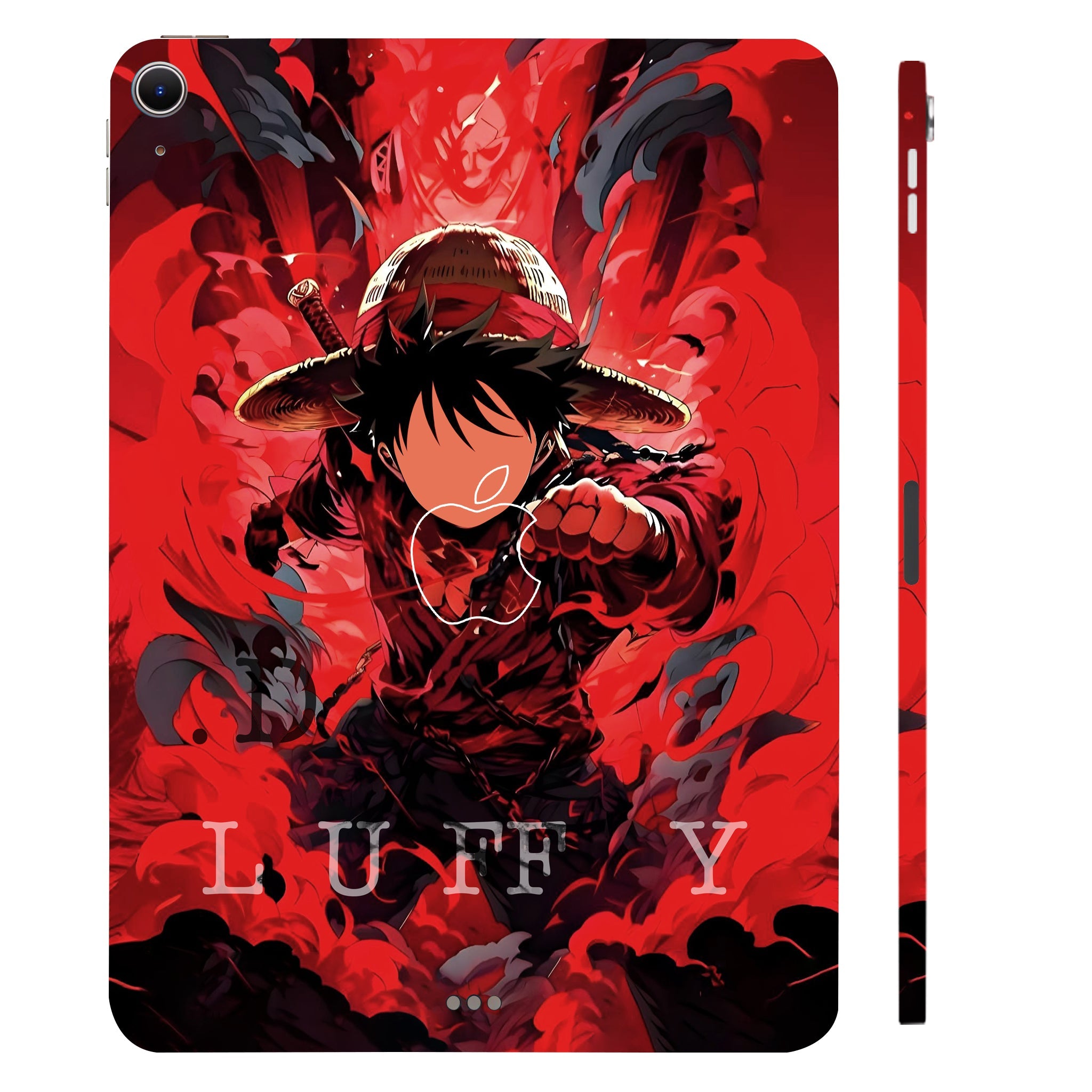Apple iPad Air 13 M2 2024 Gear Fifth Luffy in Red Anime Tablet Skins