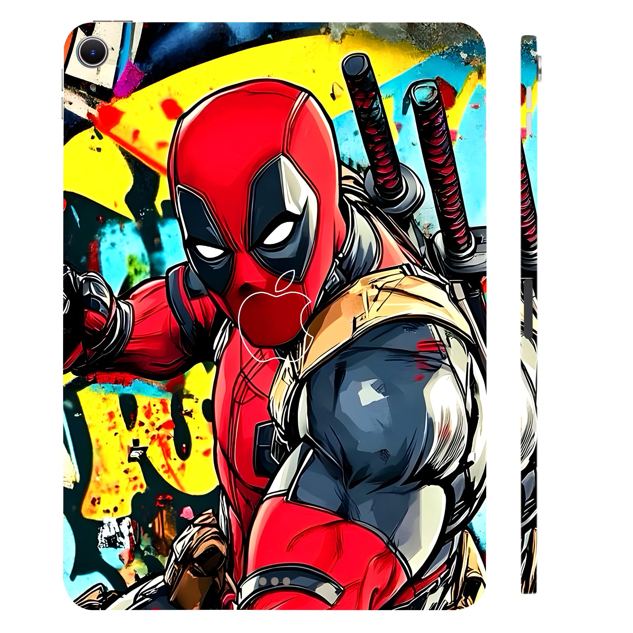 Apple iPad Air 13 M2 2024 Deadpool Graffiti Style Movies Tablet Skins