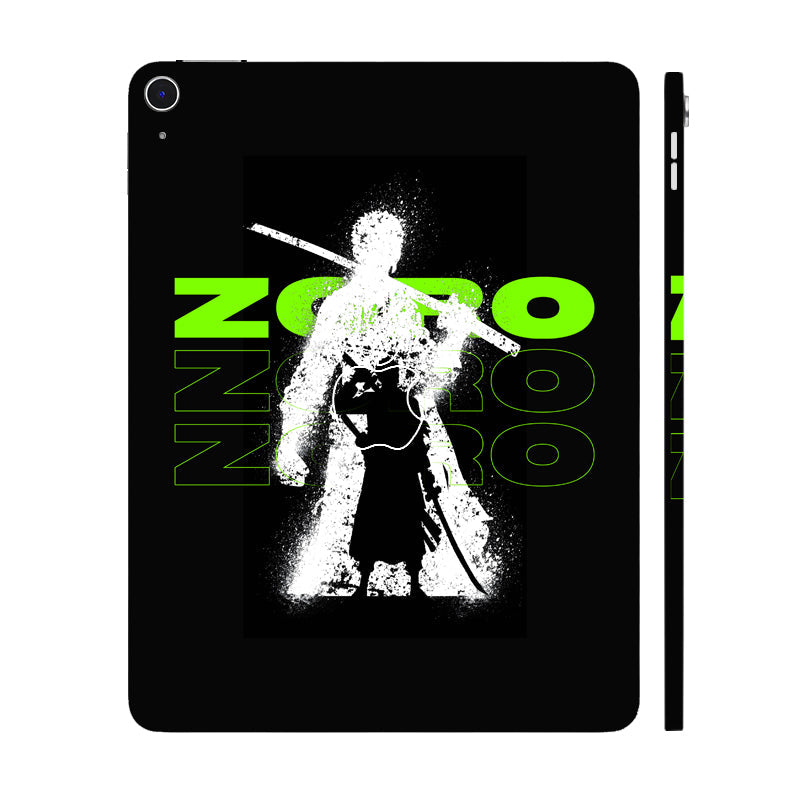 Apple iPad Air 13 M4 2026 Zoro in Green Anime Tablet Skin