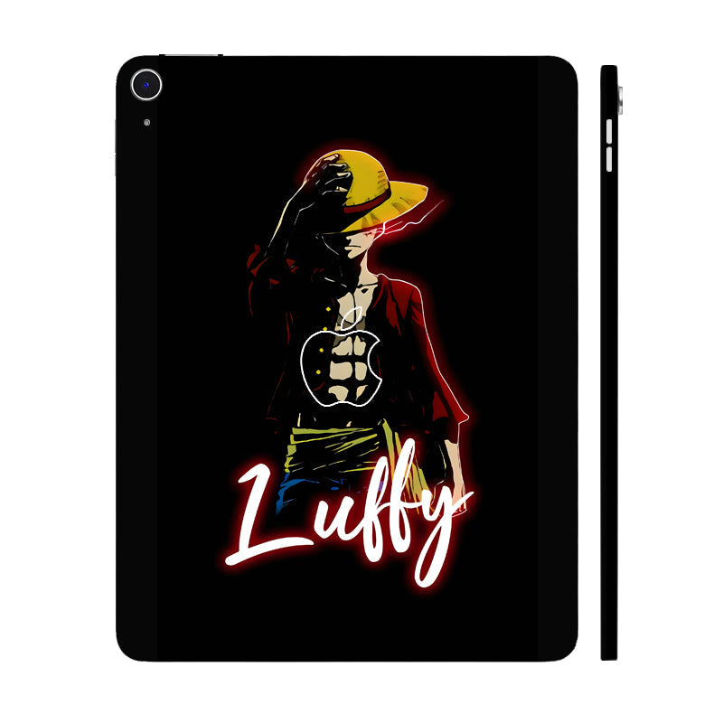 Apple iPad Air 13 M4 2026 Luffy in Black Background Anime Tablet Skin