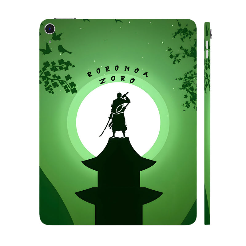 Apple iPad Air 13 M3 2025 Roronoa Zoro Silhouette Anime Tablet Skins