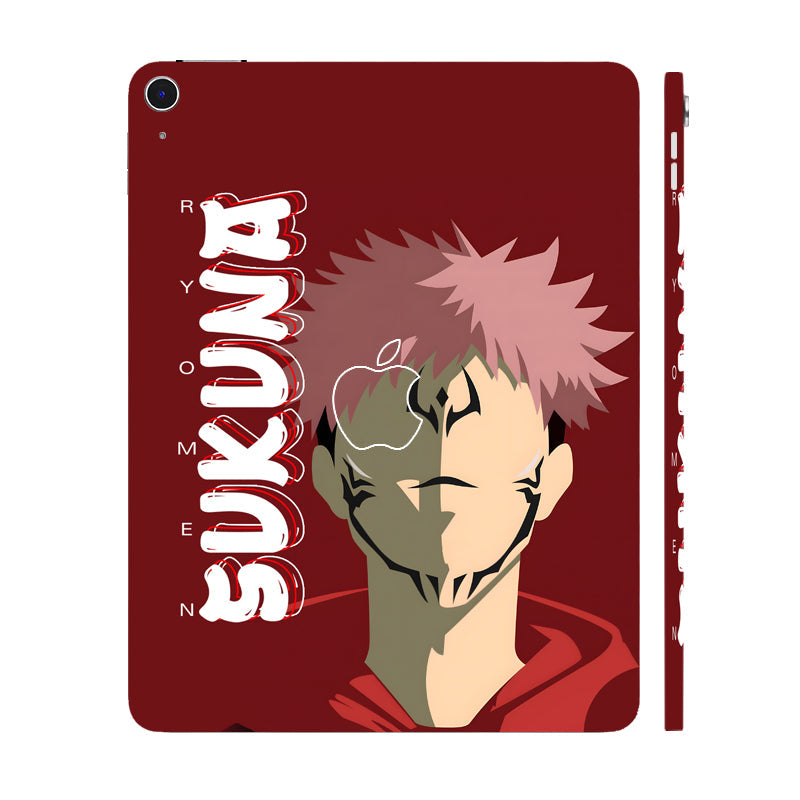 Apple iPad Air 13 M3 2025 Ryomen Sukuna Minimalist Anime Tablet Skins