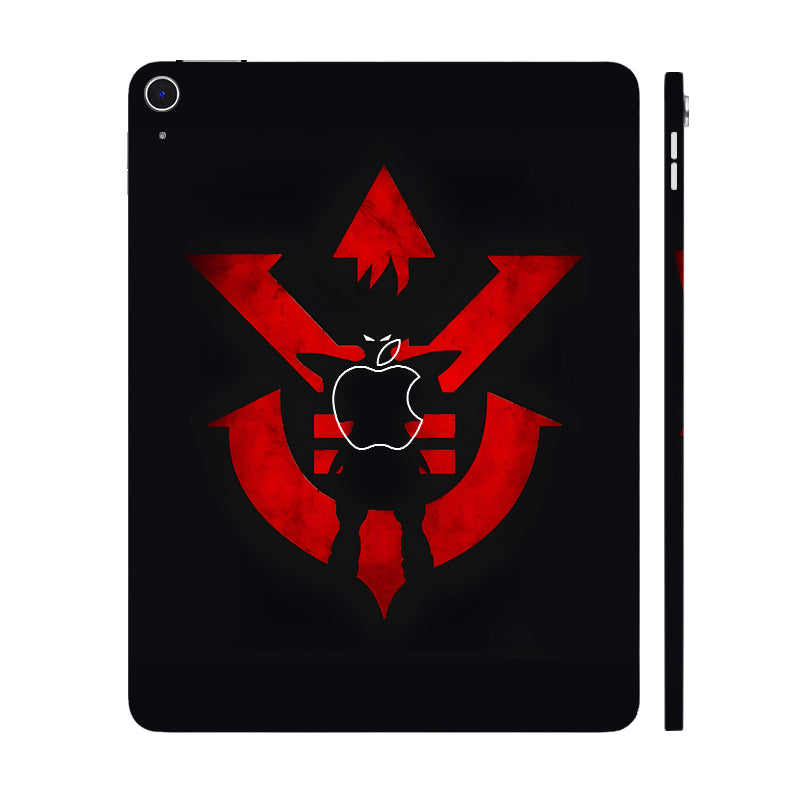 Apple iPad Air 13 M3 2025 Vegeta Silhouette in Red Anime Tablet Skins