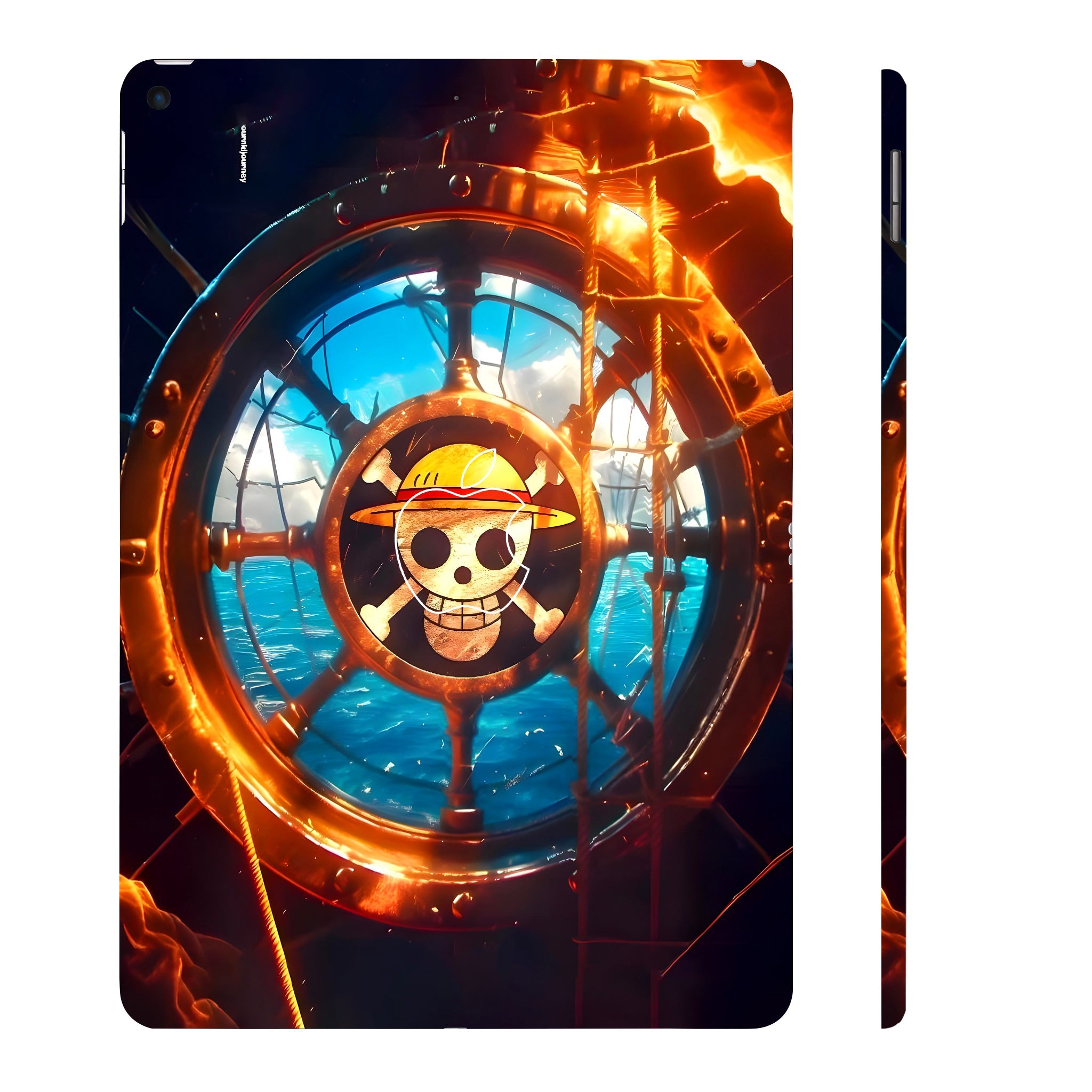 Apple iPad Air 3 2019 Straw Hat Ship Wheel Anime Tablet Skins