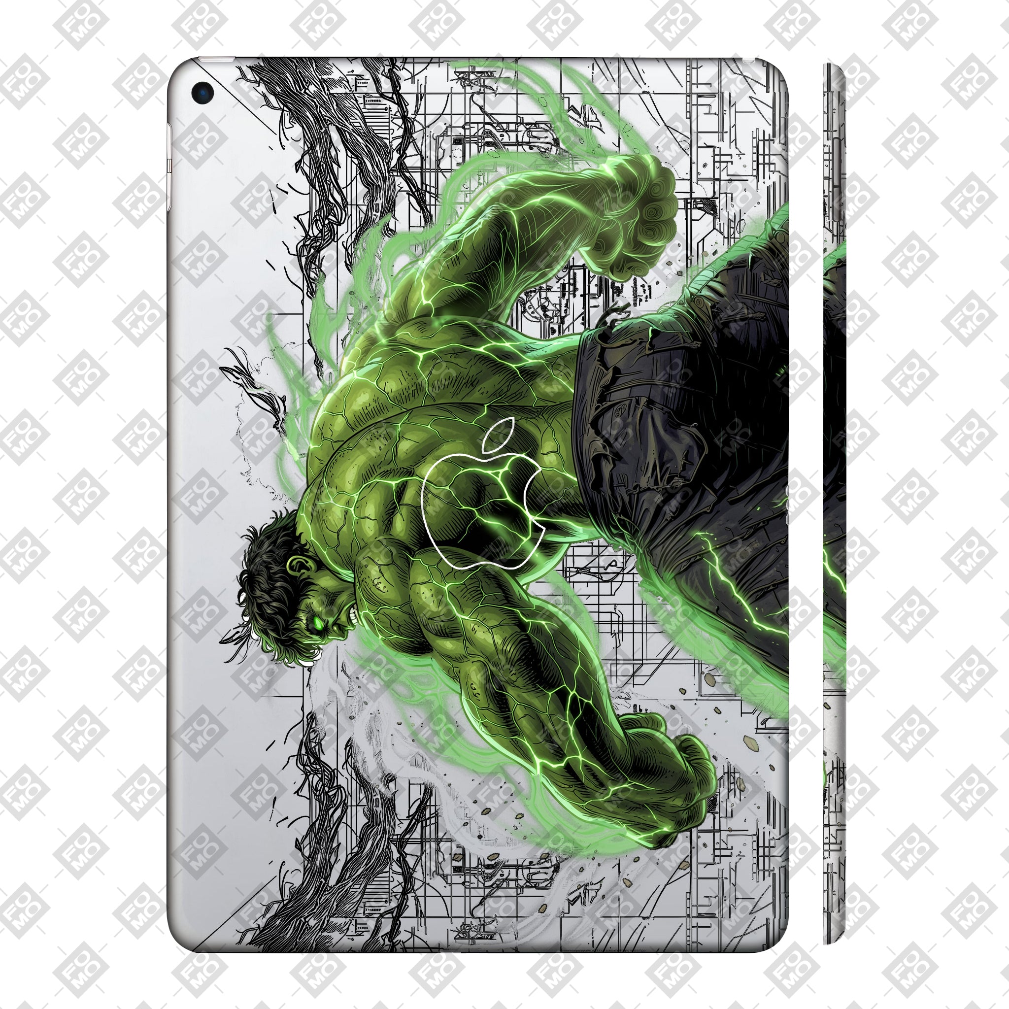 Apple iPad Air 3 2019 Transparent Hulk Smash Tablet Skin