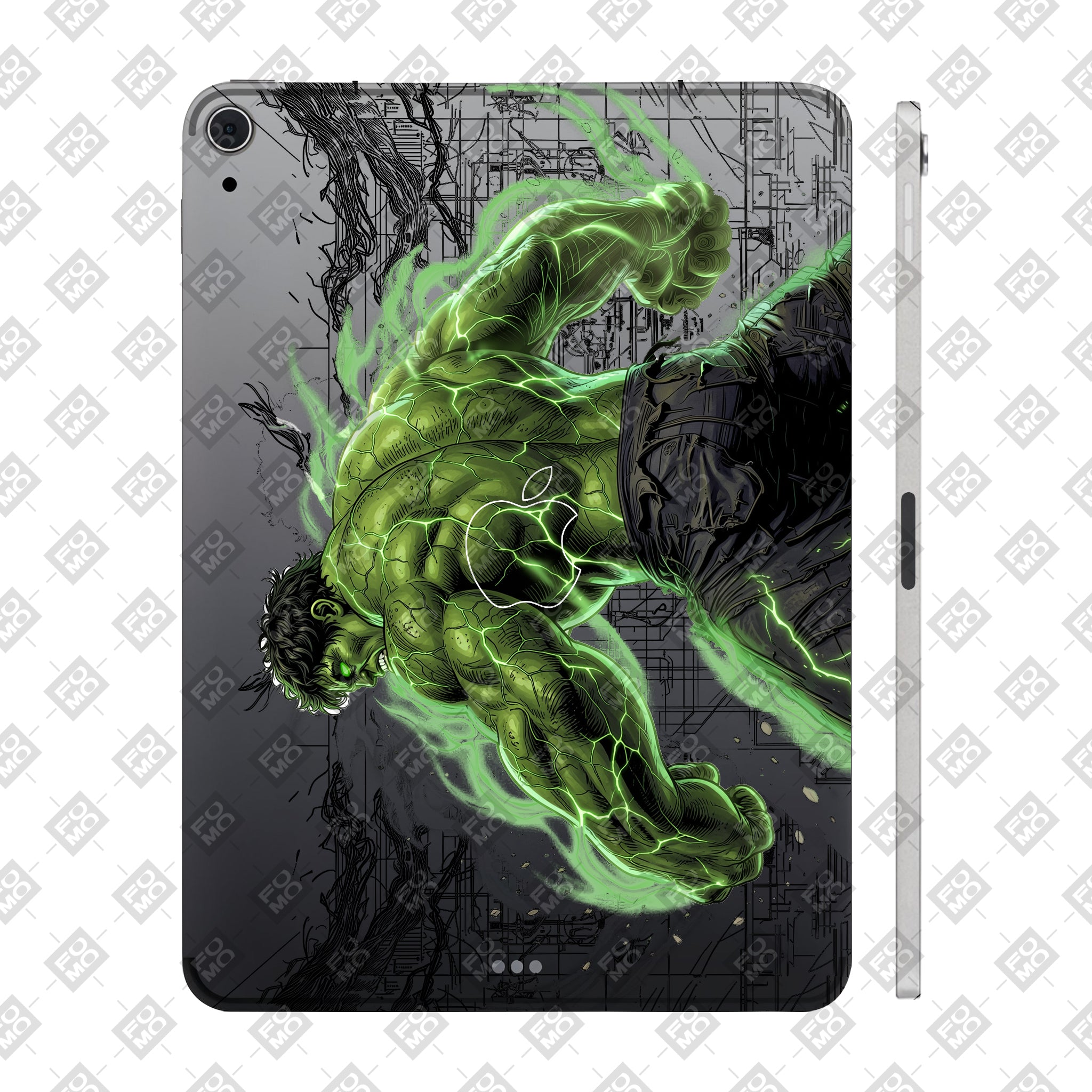 Apple iPad Air 4th Gen 2020 Transparent Hulk Smash Tablet Skin