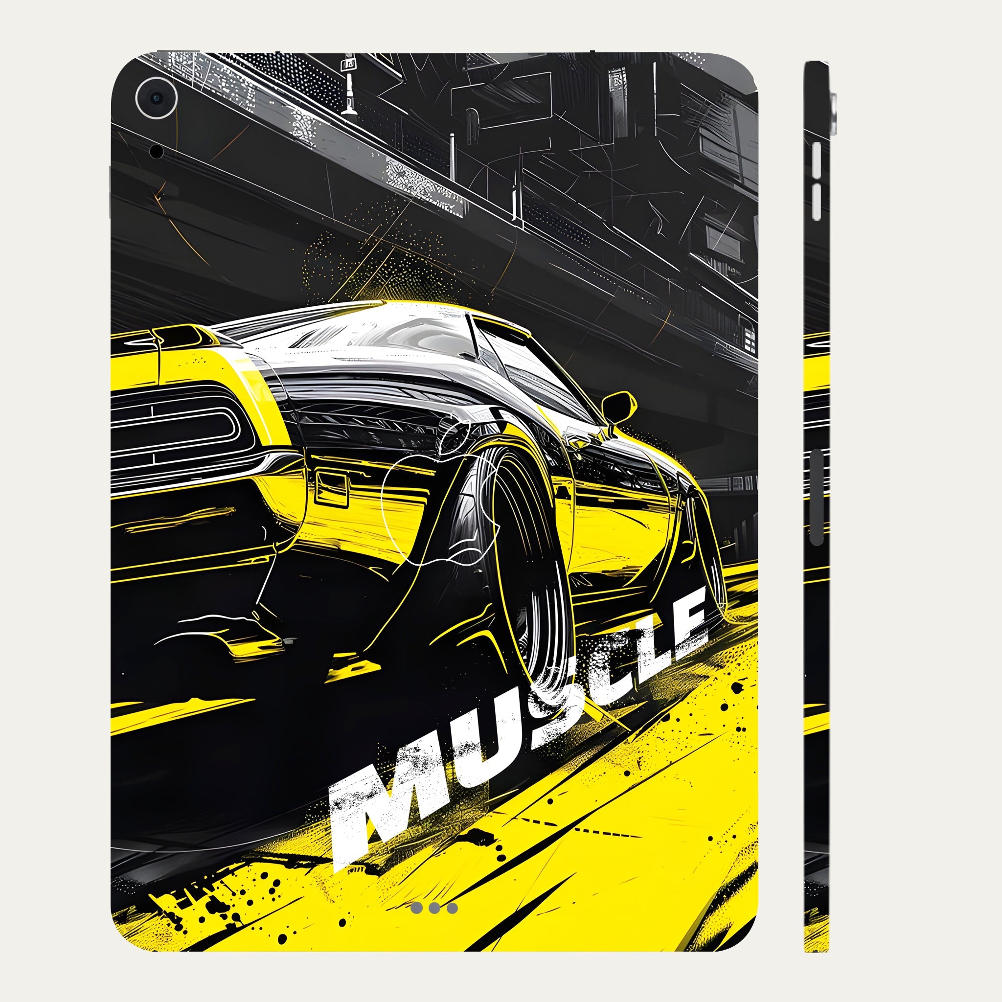 Apple iPad Air 5th Gen 2022 Black Muscle Cars & Bikes Tablet Skins