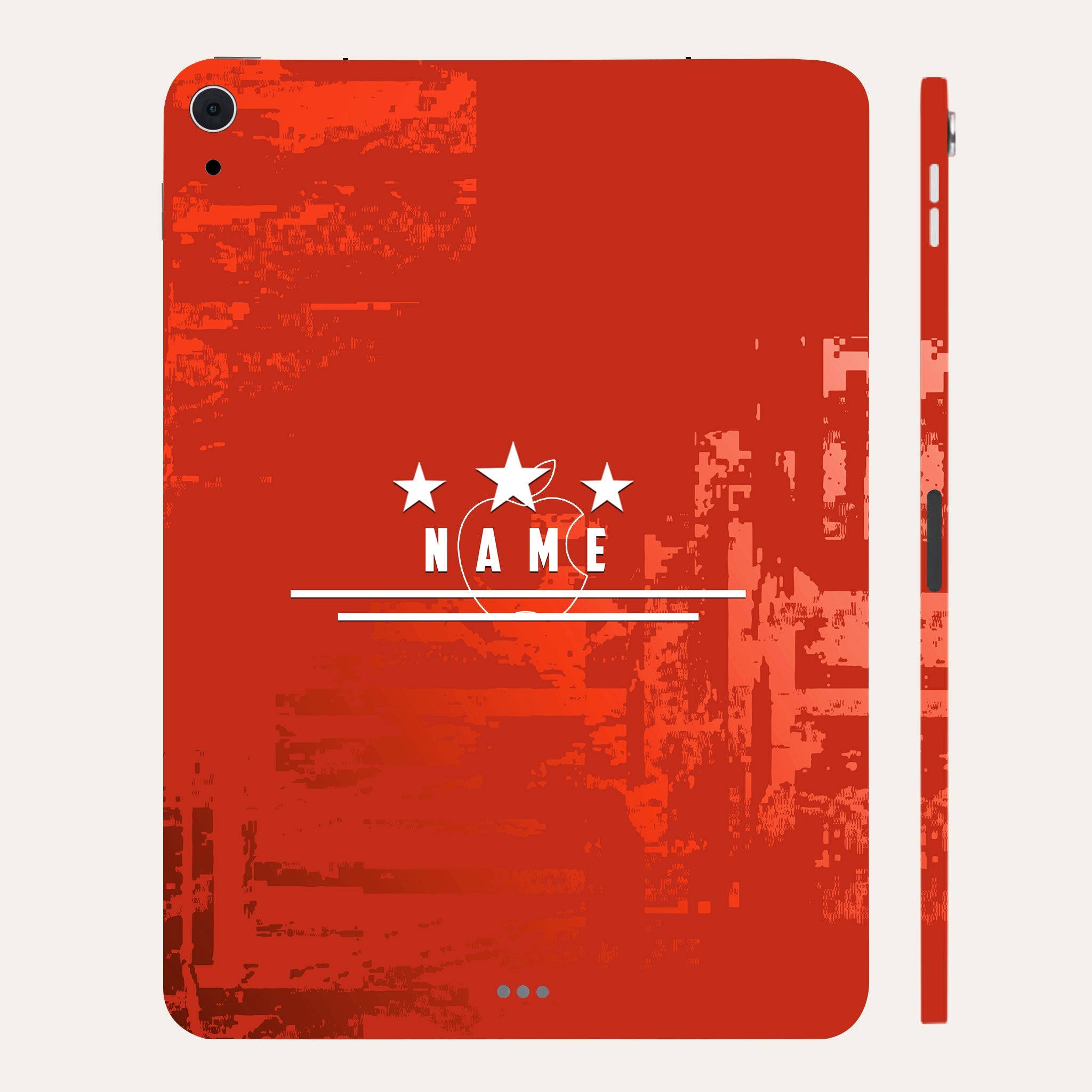 Apple iPad Air 4th Gen 2020 Star Red with Name Tablet Skins