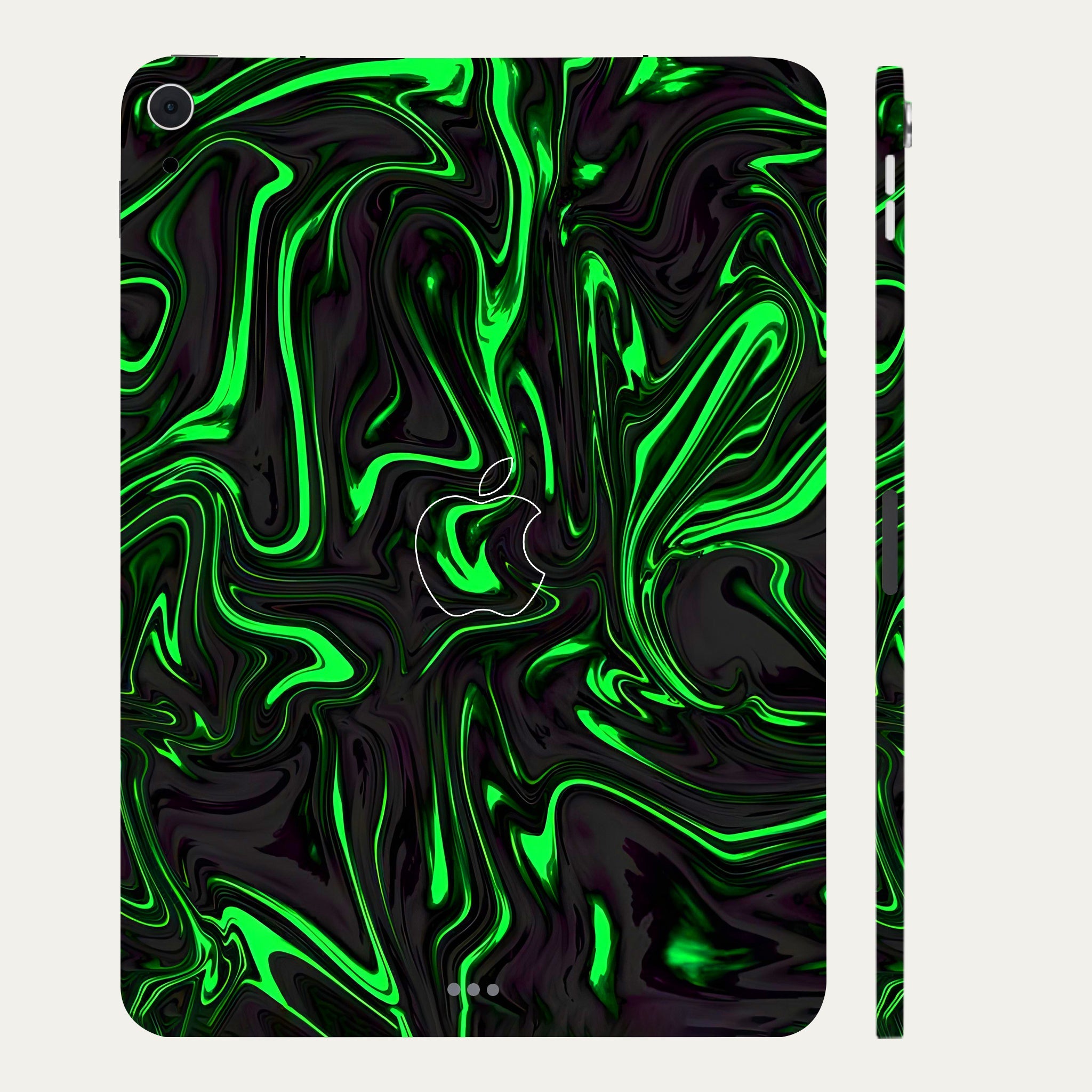 Apple iPad Air 4th Gen 2020 Green Liquid Pattern Tablet Skins