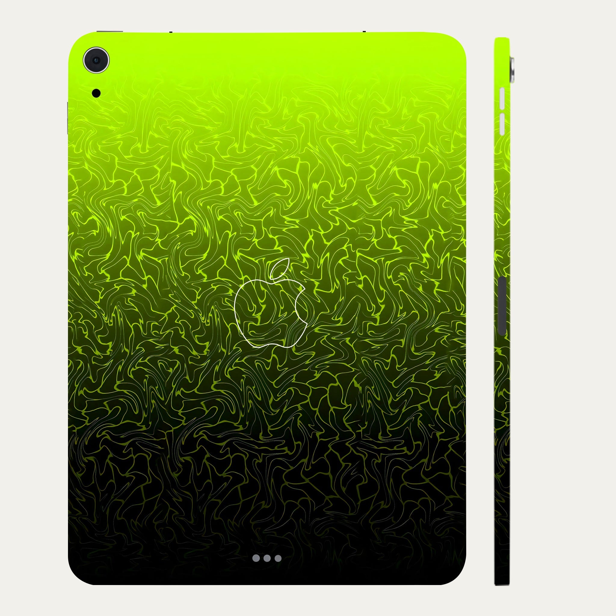 Apple iPad Air 5th Gen 2022 Lime Yellow to Black Gradient Tablet Skins