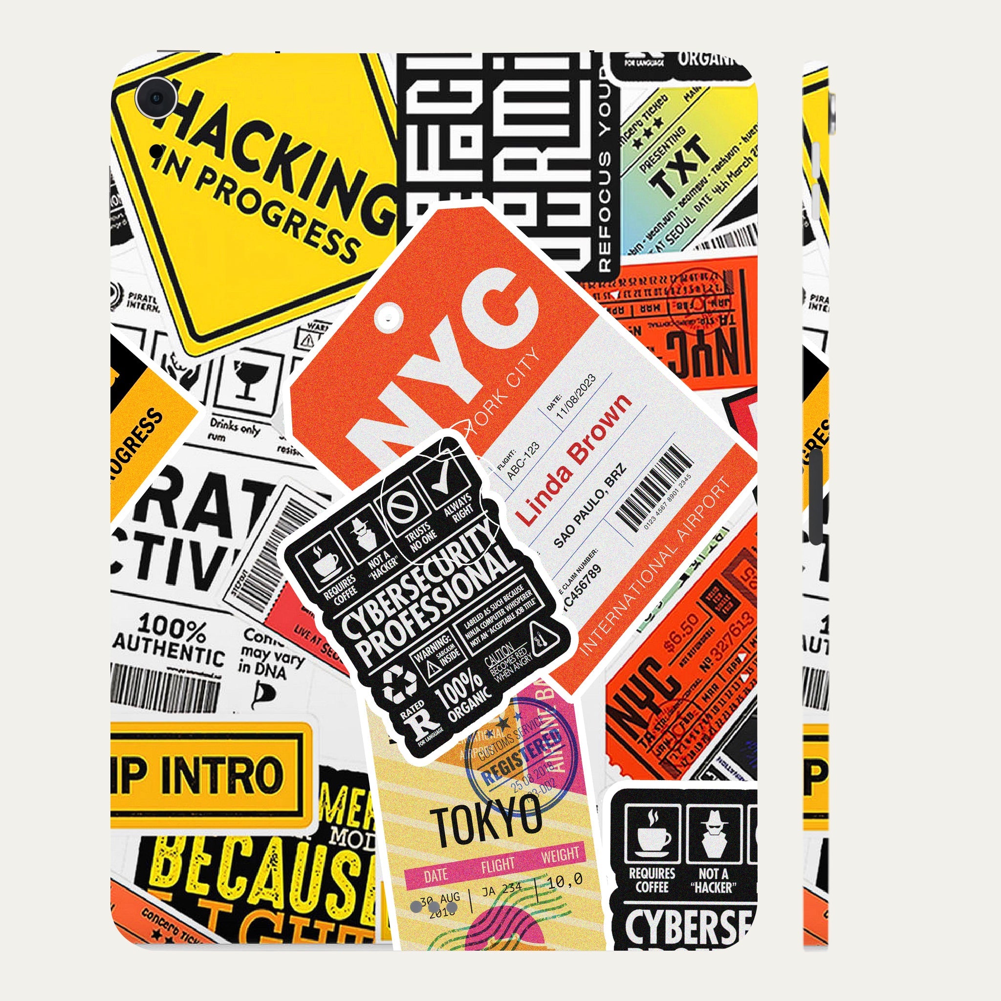 Apple iPad Air 4th Gen 2020 Tech Aesthetic Sticker Collage Tablet Skins