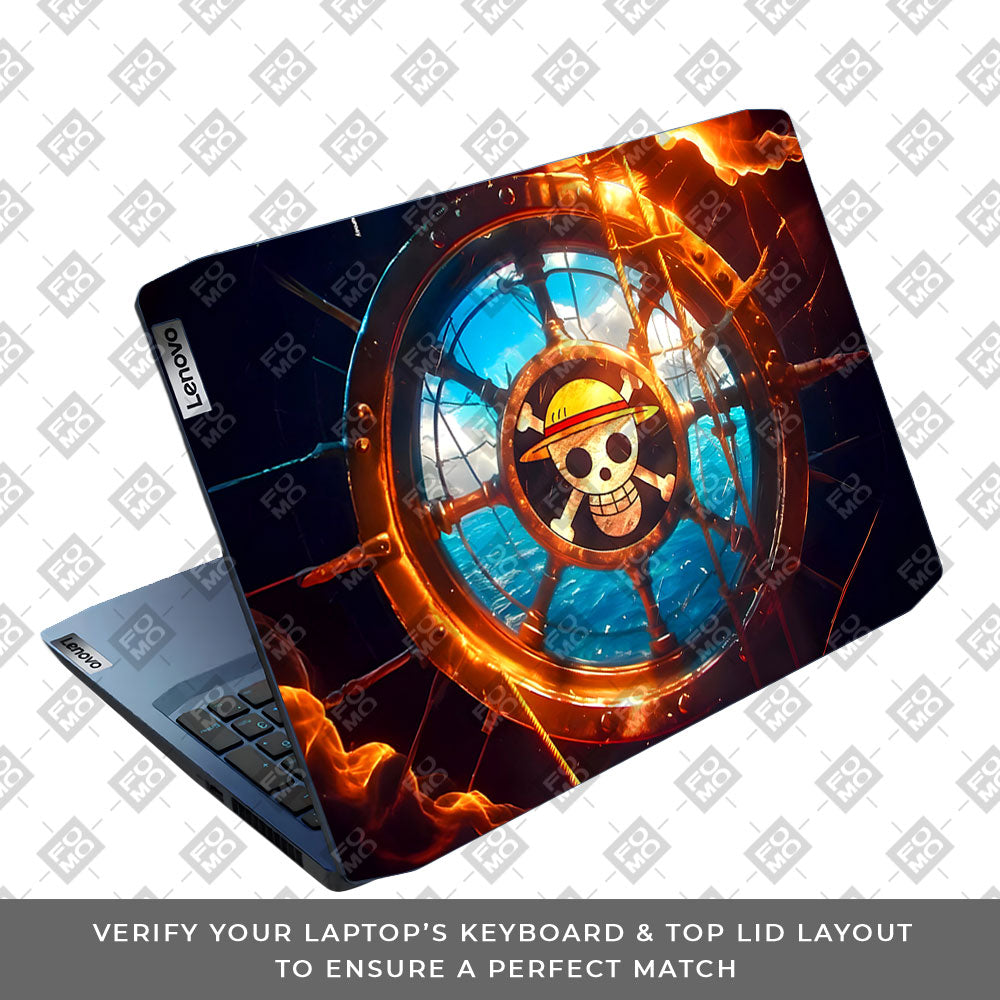 Straw Hat Pirates Emblem Lenovo IdeaPad Gaming 3 15ARH05 and 15IMH05 Laptop Skin