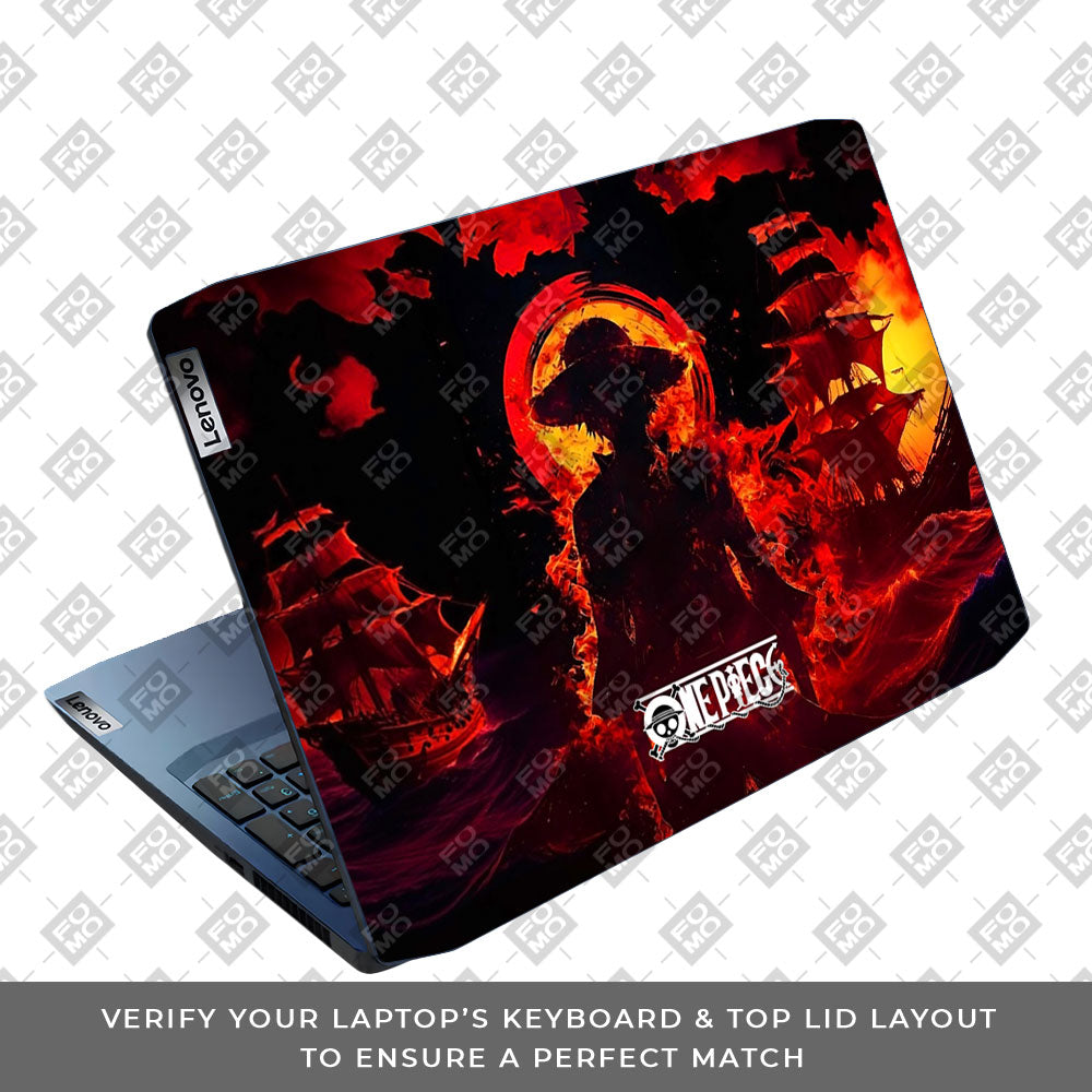 Luffy's Burning Tide Lenovo IdeaPad Gaming 3 15ARH05 and 15IMH05 Laptop Skin