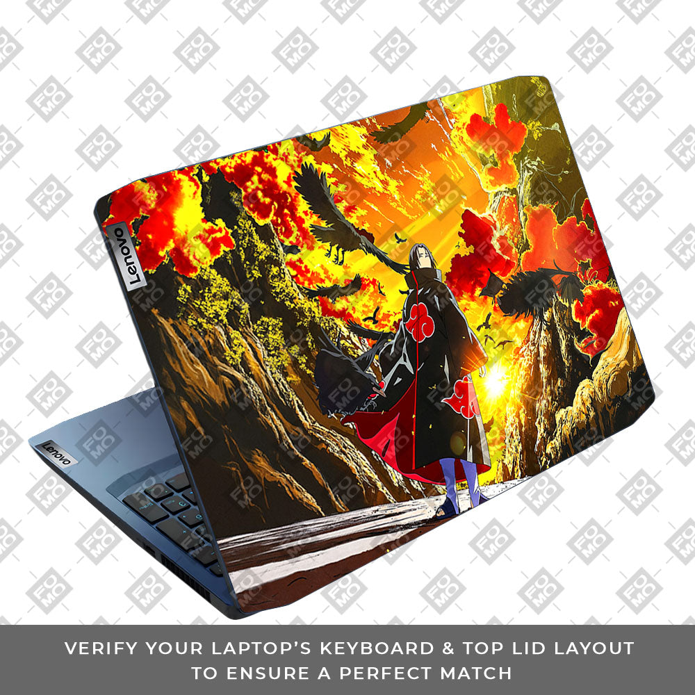 Itachi with Flock of Crows Lenovo IdeaPad Gaming 3 15ARH05 and 15IMH05 Laptop Skin
