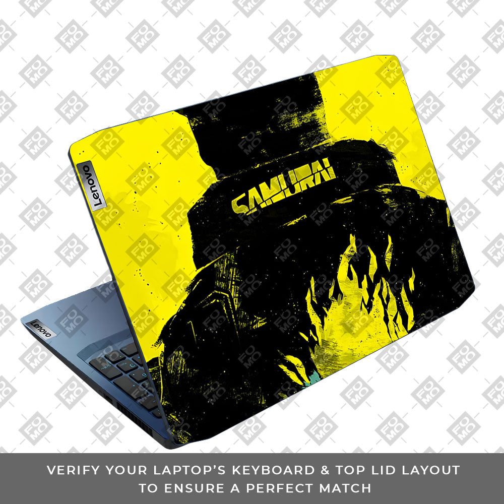 Backlit SAMURAI Jacket Lenovo IdeaPad Gaming 3 15ARH05 and 15IMH05 Laptop Skin