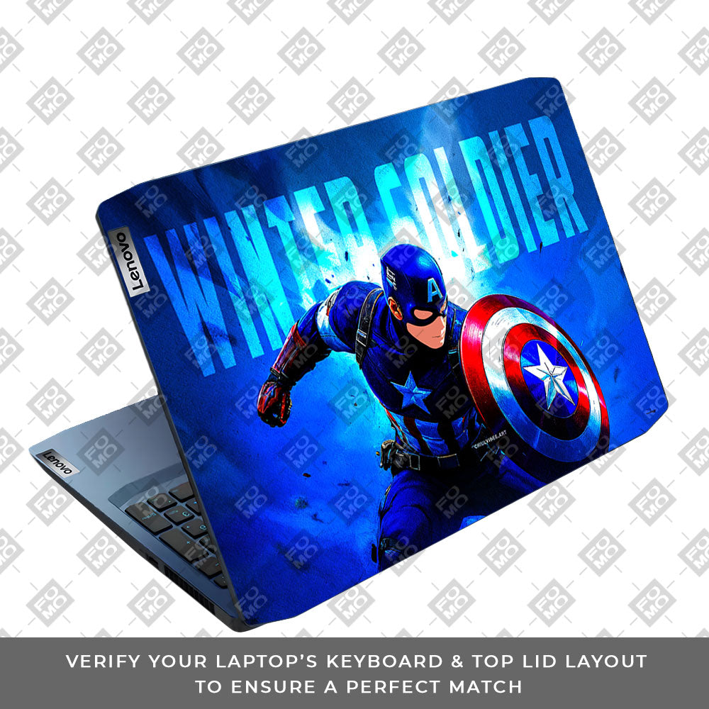 Shield of Justice Captain America Lenovo IdeaPad Gaming 3 15ARH05 and 15IMH05 Laptop Skin