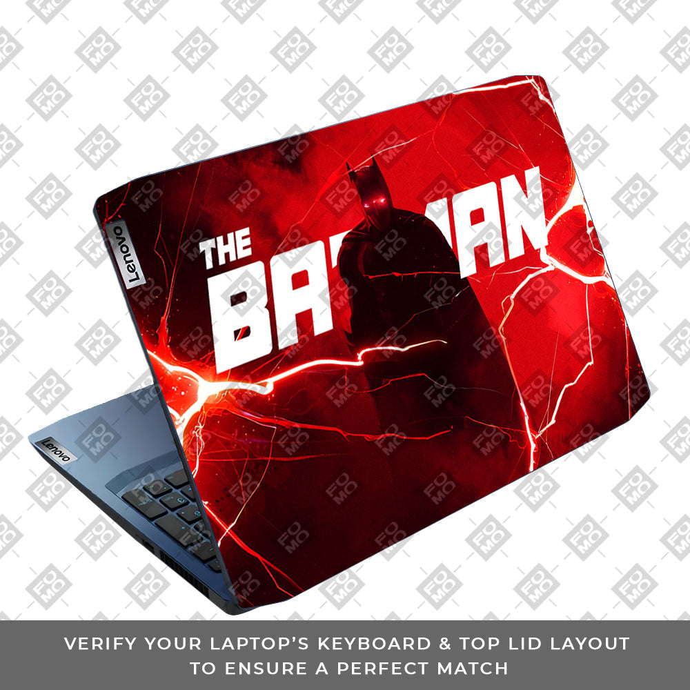 Red Rage Batman Lenovo IdeaPad Gaming 3 15ARH05 and 15IMH05 3D Laptop Skin