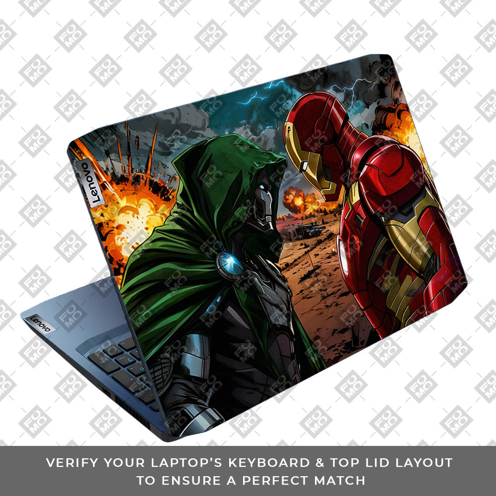 Iron Man vs Doom Lenovo IdeaPad Gaming 3 15ARH05 and 15IMH05 Laptop Skin