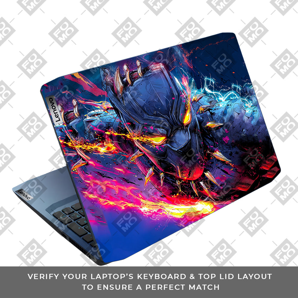 Vibranium Fury Wakandan Charge Lenovo IdeaPad Gaming 3 15ARH05 and 15IMH05 Laptop Skin