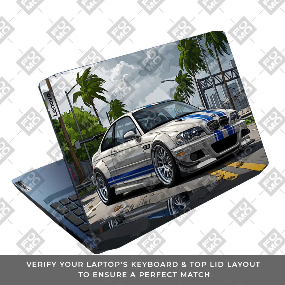Street Icon BMW E46 Drift Legend Lenovo IdeaPad Gaming 3 15ARH05 and 15IMH05 Laptop Skin