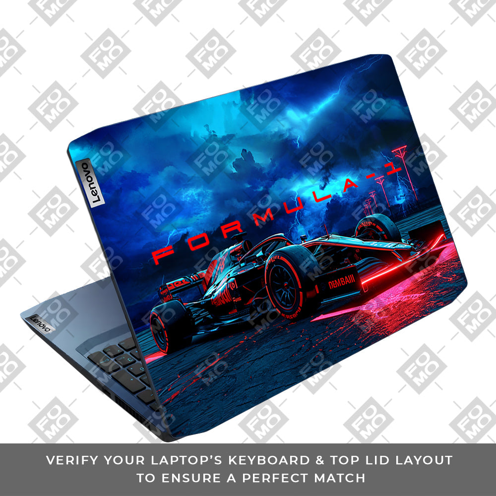 Fututristic Formula 1 Lenovo IdeaPad Gaming 3 15ARH05 and 15IMH05 Laptop Skin
