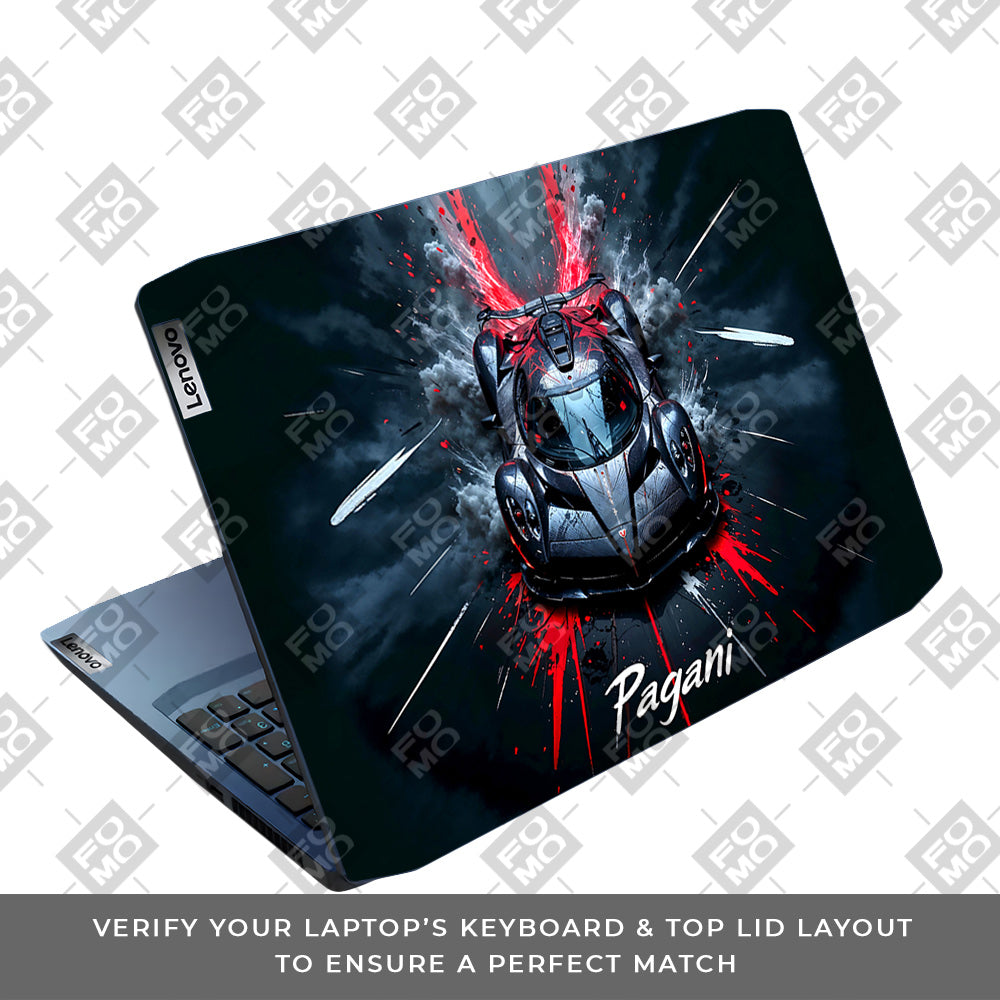Pagani Midnight Impact Lenovo IdeaPad Gaming 3 15ARH05 and 15IMH05 Laptop Skin