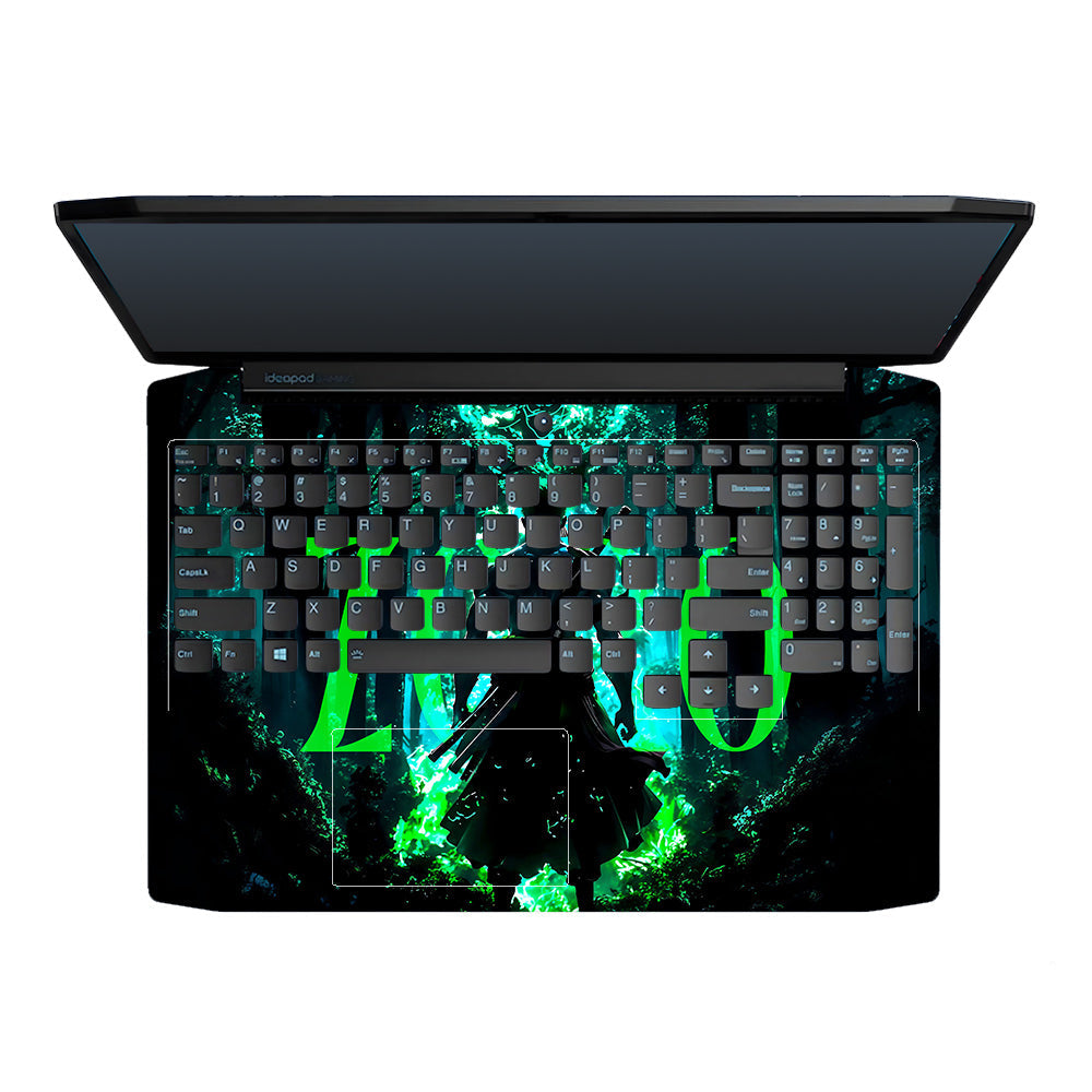 Zoro Green Aura Lenovo IdeaPad Gaming 3 15ARH05 and 15IMH05 Laptop Skin