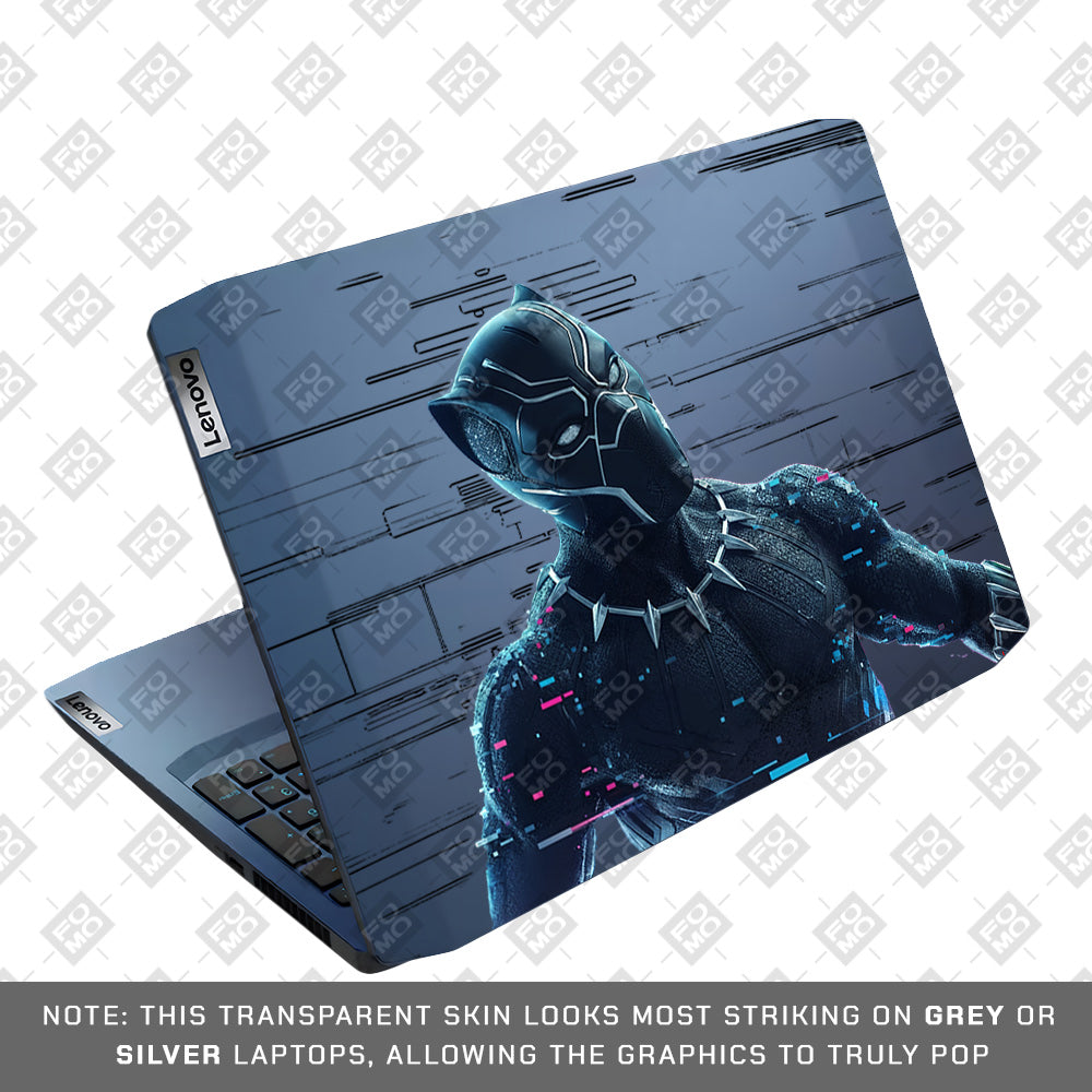 Transparent Glitchborne Panther Lenovo Ideapad Gaming 3 15ARH05 and 15IMH05 Laptop Skin