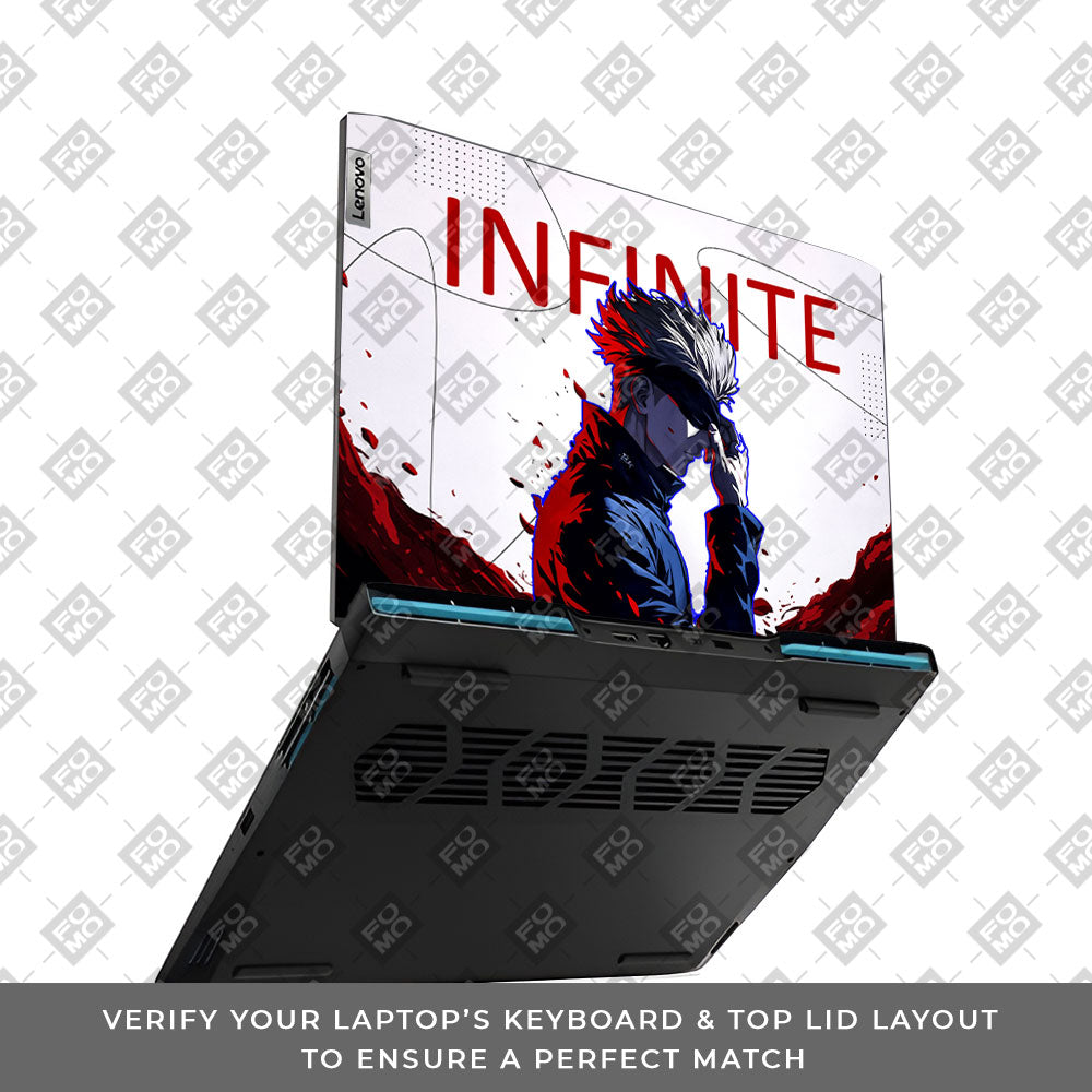 JJK Satoru Gojo Lenovo IdeaPad Gaming 3 15ARH7 and 15IAH7 Laptop Skin