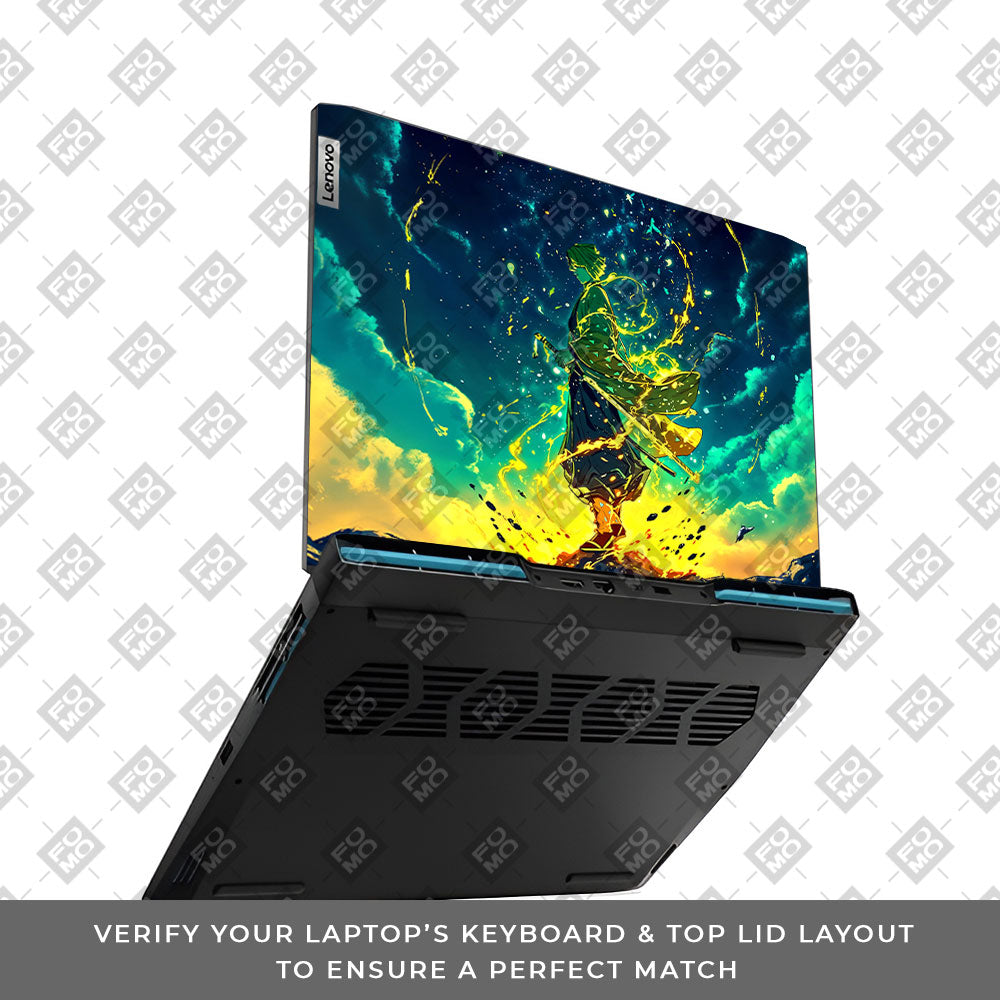 Zenitsu Thunder God Lenovo IdeaPad Gaming 3 15ARH7 and 15IAH7 Laptop Skin