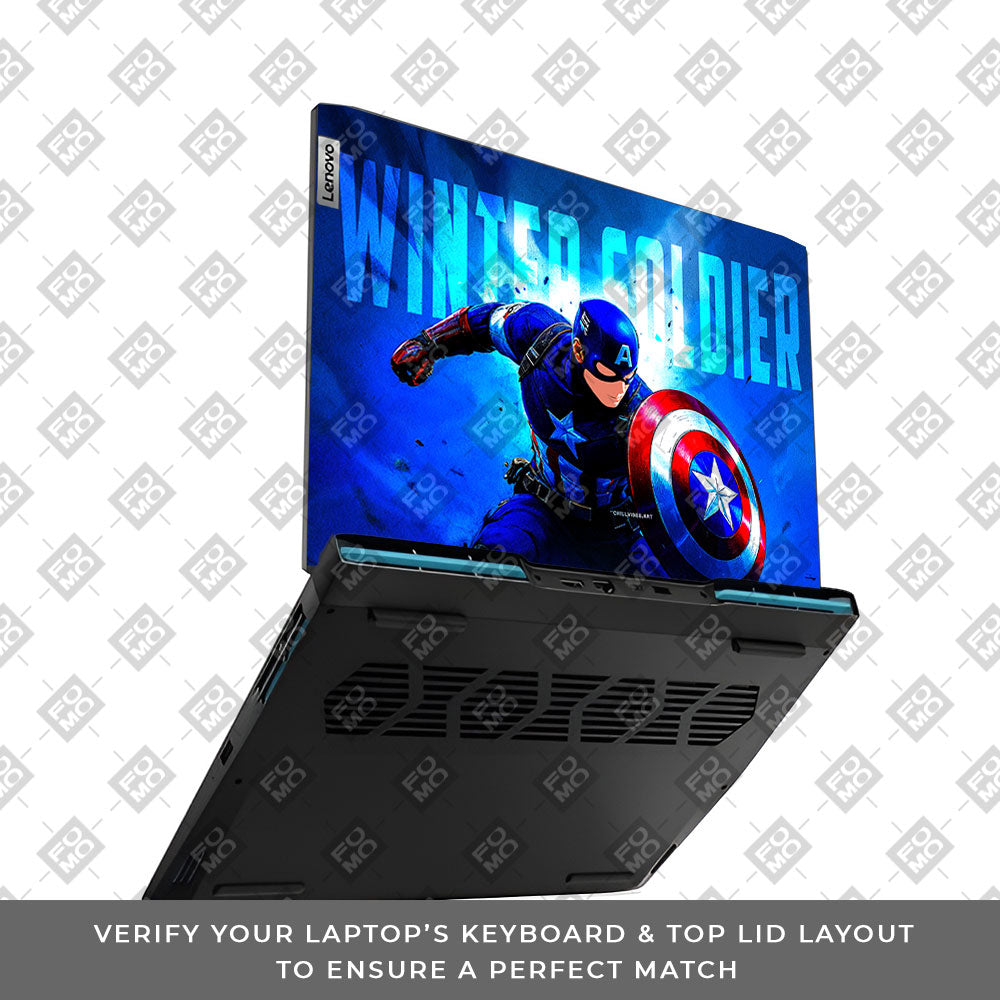 Shield of Justice Captain America Lenovo IdeaPad Gaming 3 15ARH7 and 15IAH7 Laptop Skin