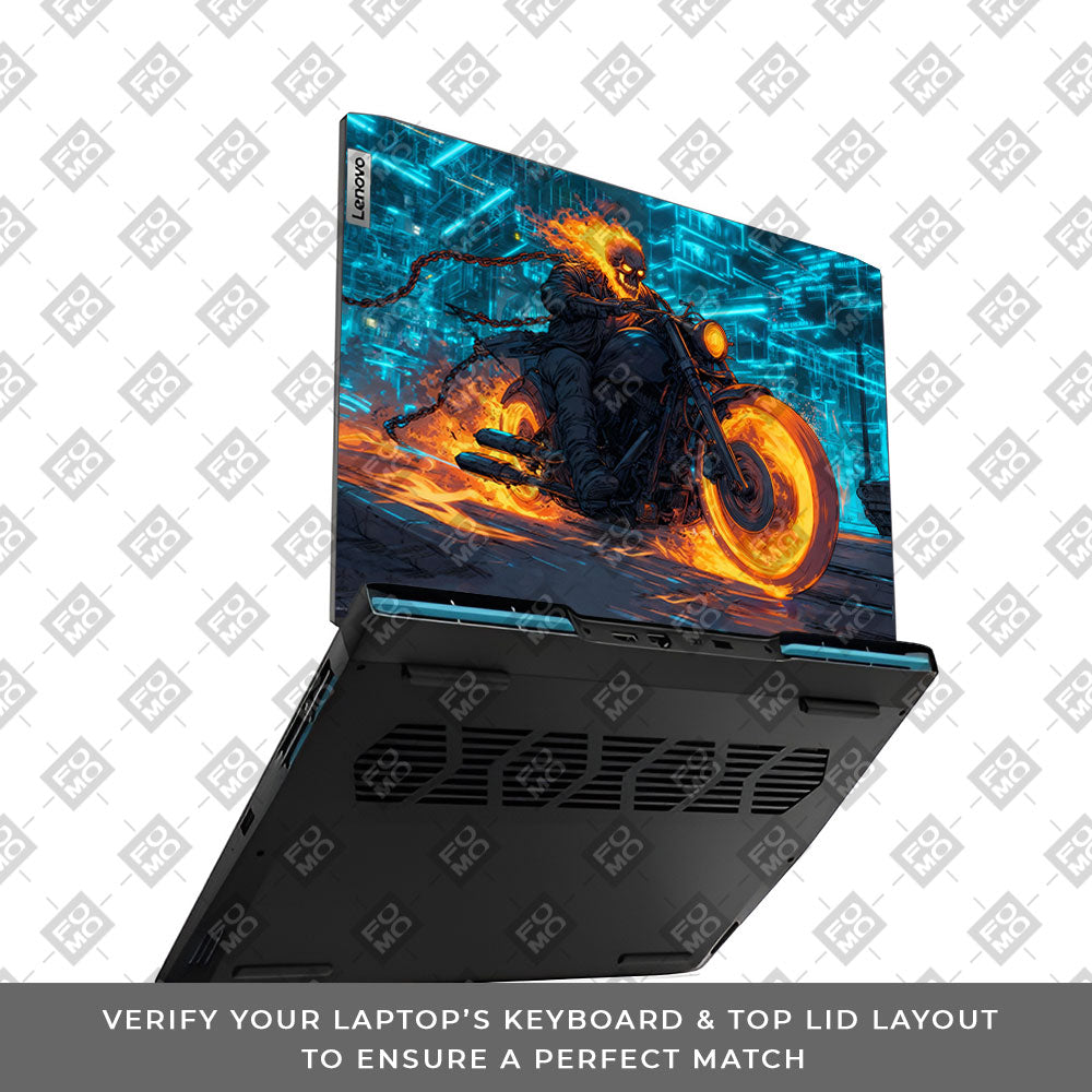 Hellfire Rider Lenovo IdeaPad Gaming 3 15ARH7 and 15IAH7 Laptop Skin