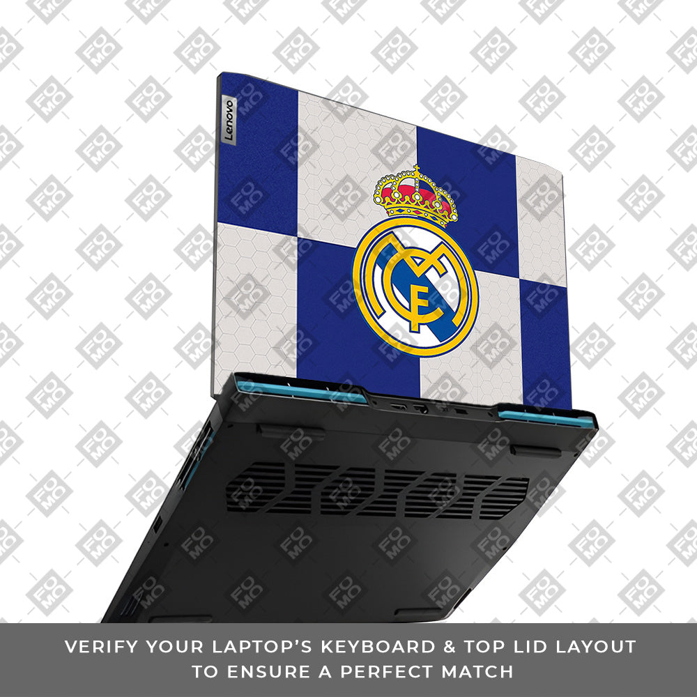 Royal Reign Real Madrid Glory Lenovo IdeaPad Gaming 3 15ARH7 and 15IAH7  Laptop Skin