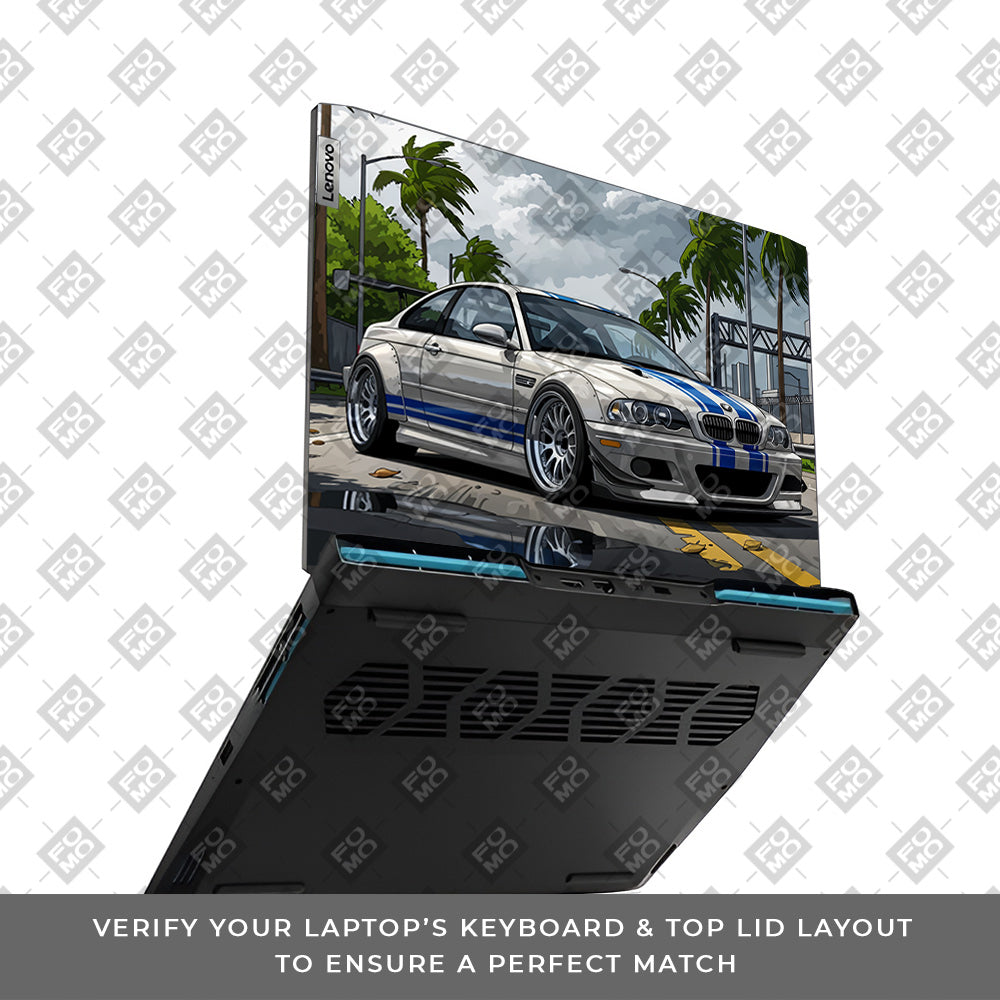 Street Icon BMW E46 Drift Legend Lenovo IdeaPad Gaming 3 15ARH7 and 15IAH7  Laptop Skin