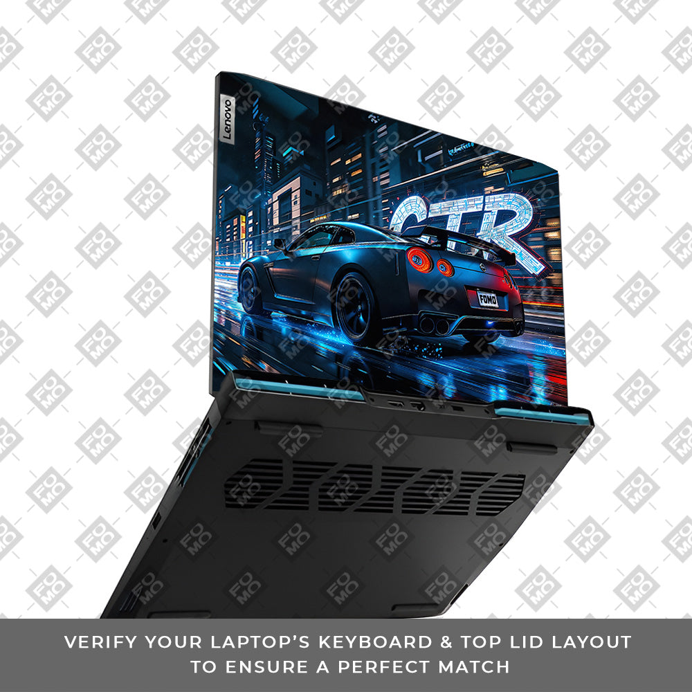 Neon GTR Nights Lenovo IdeaPad Gaming 3 15ARH7 and 15IAH7  Laptop Skin