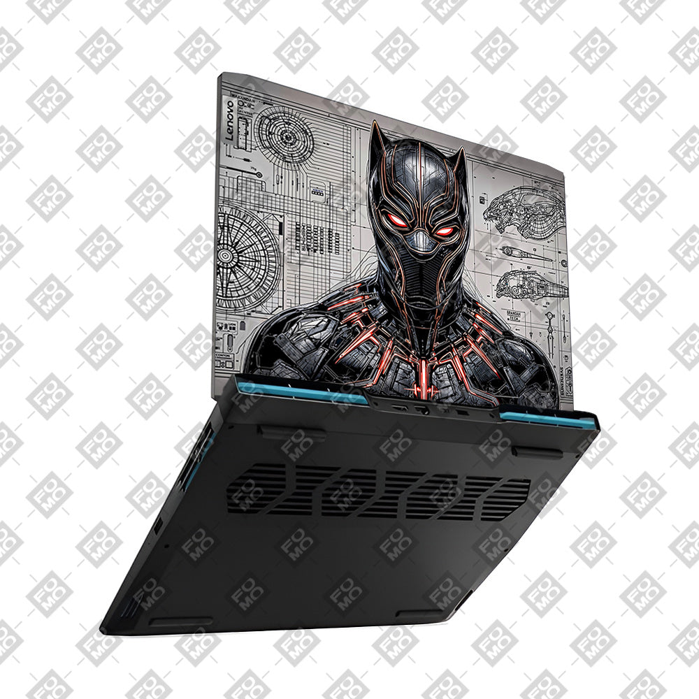Black Panther Vibranium Tech Lenovo IdeaPad Gaming 3 15ARH7 and 15IAH7 3D Laptop Skin