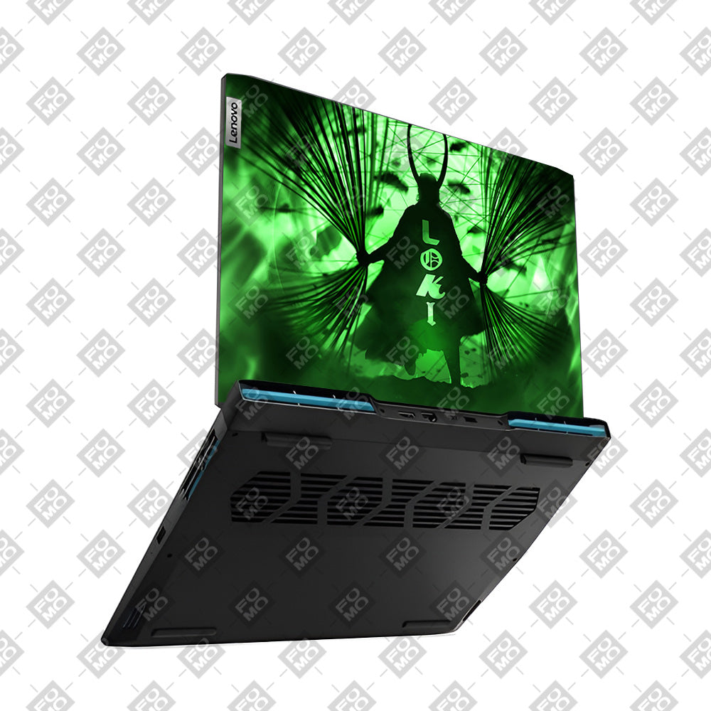 Loki's Green Aura Lenovo IdeaPad Gaming 3 15ARH7 and 15IAH7 Laptop Skin